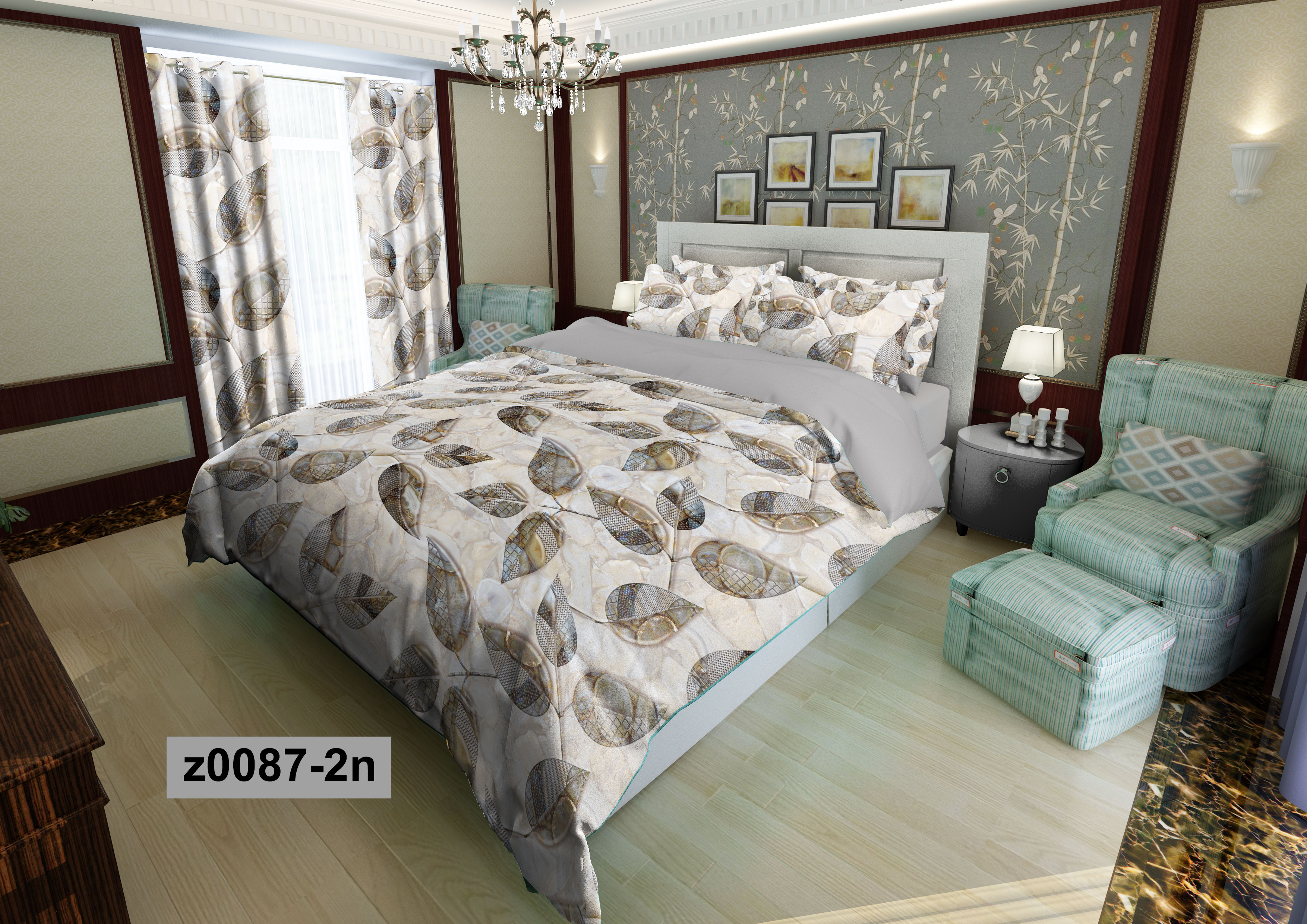 لحاف روتختی تنسل سه بعدی (3D) کالای خواب متین کد 87