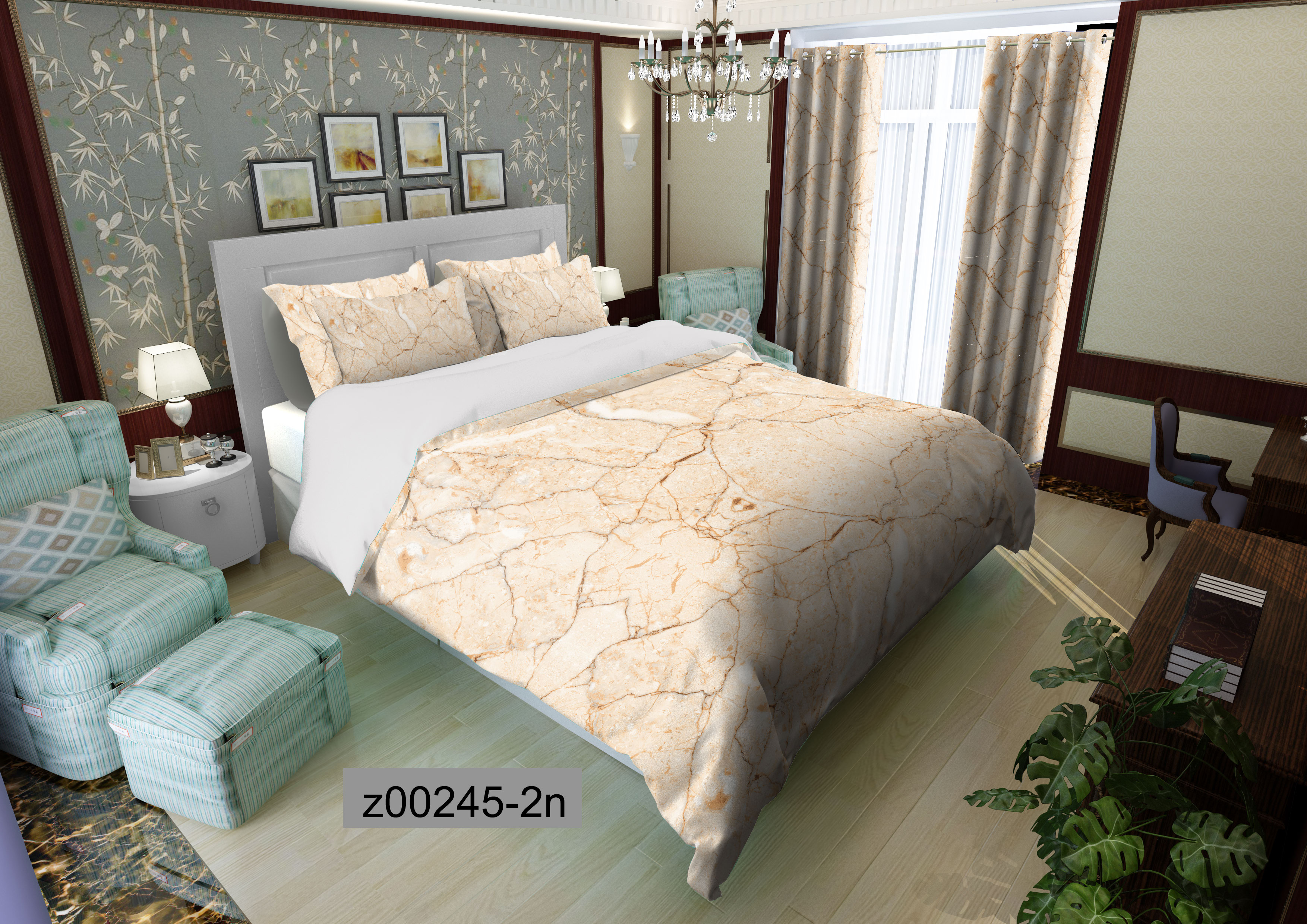 لحاف روتختی تنسل سه بعدی (3D) کالای خواب متین کد 245