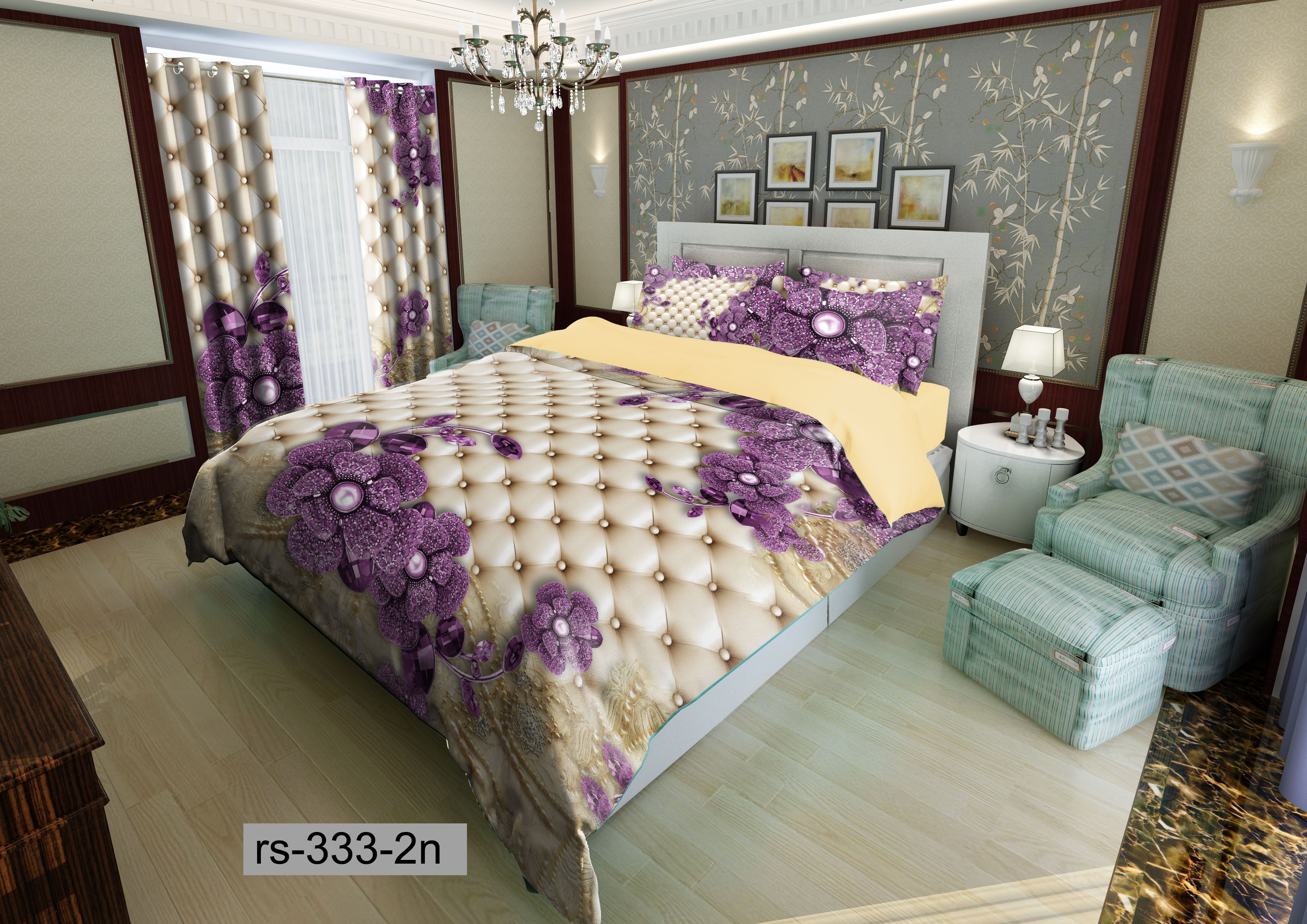 لحاف روتختی تنسل سه بعدی (3D) کالای خواب متین کد 0333