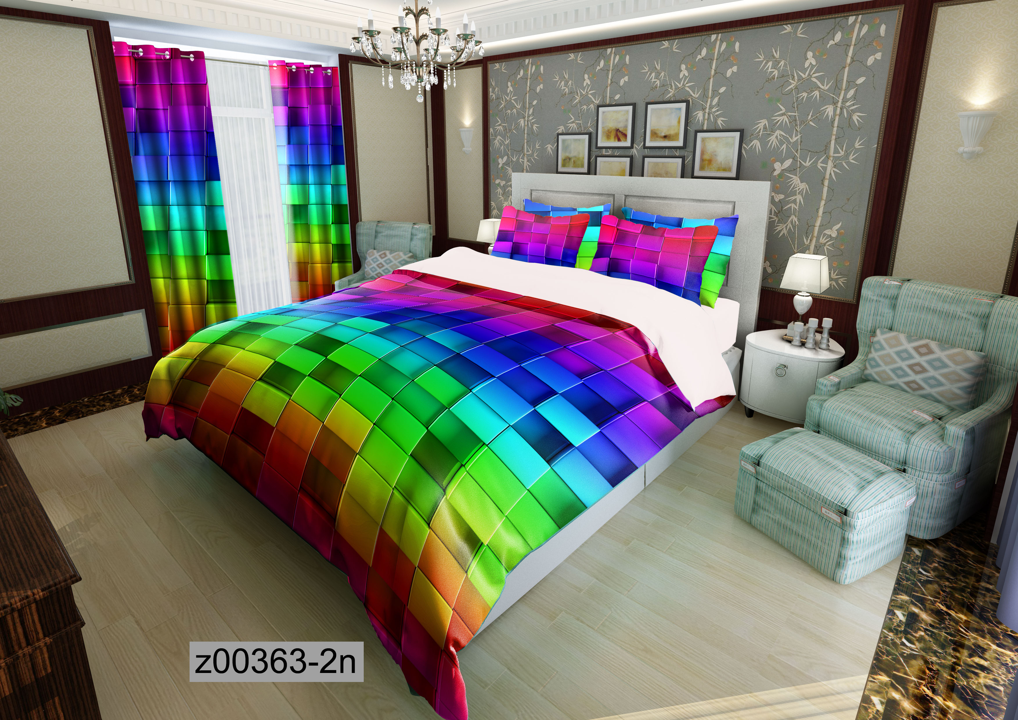 لحاف روتختی تنسل سه بعدی (3D) کالای خواب متین کد 363