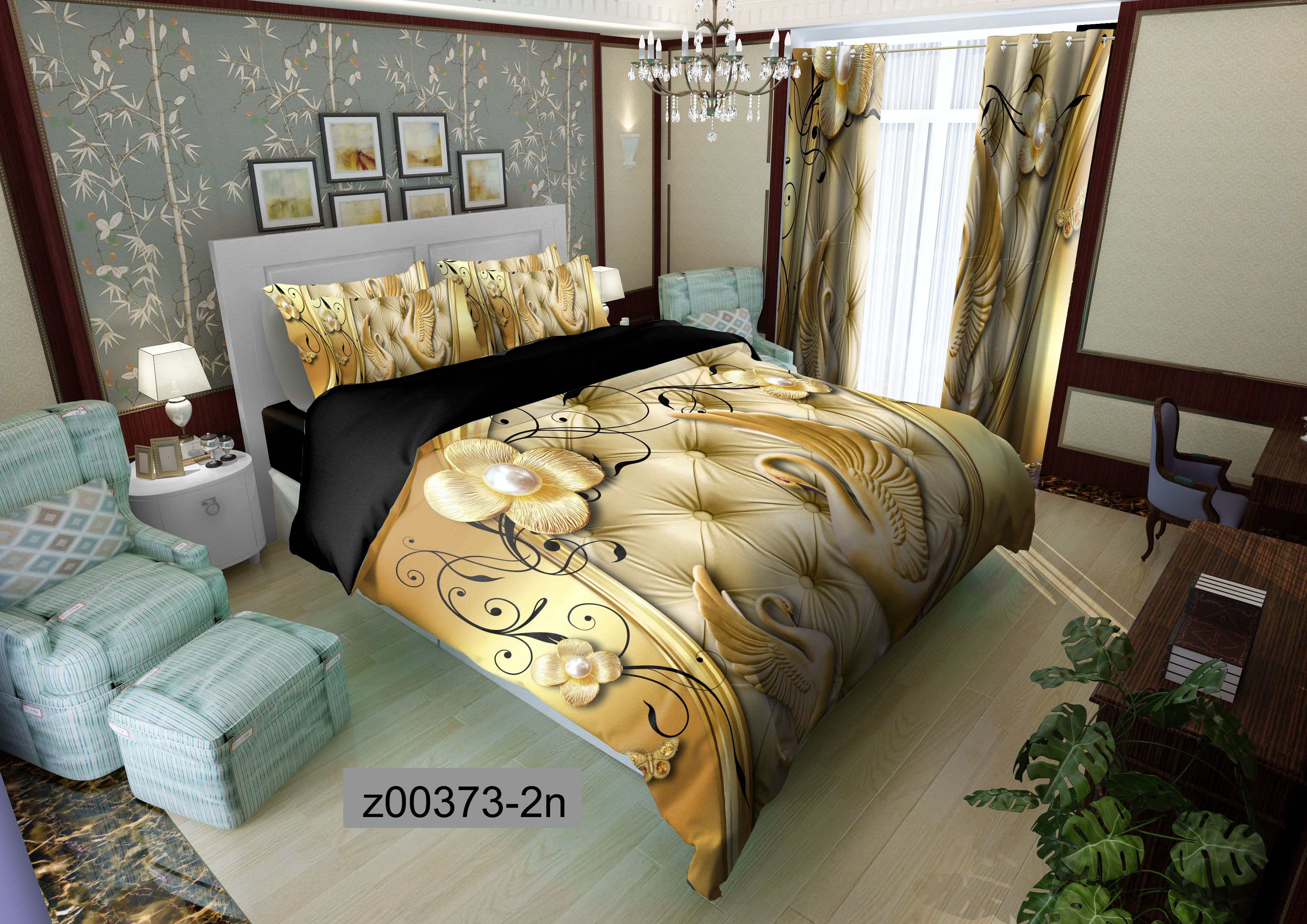 لحاف روتختی تنسل سه بعدی (3D) کالای خواب متین کد 373