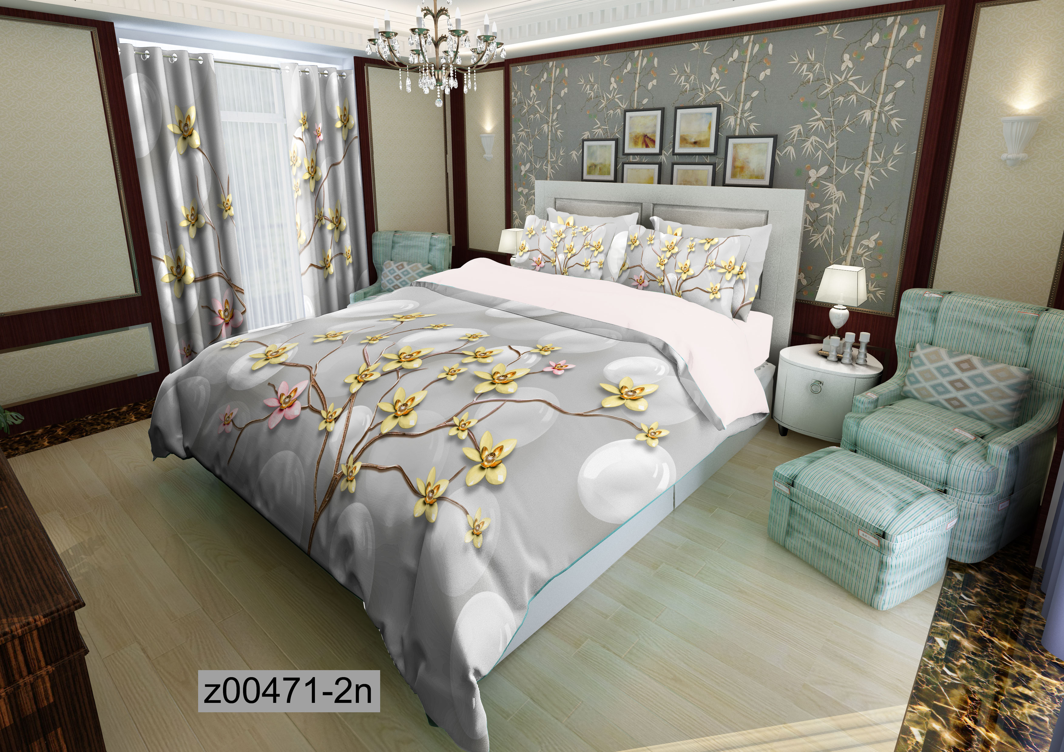 لحاف روتختی تنسل سه بعدی (3D) کالای خواب متین کد 471