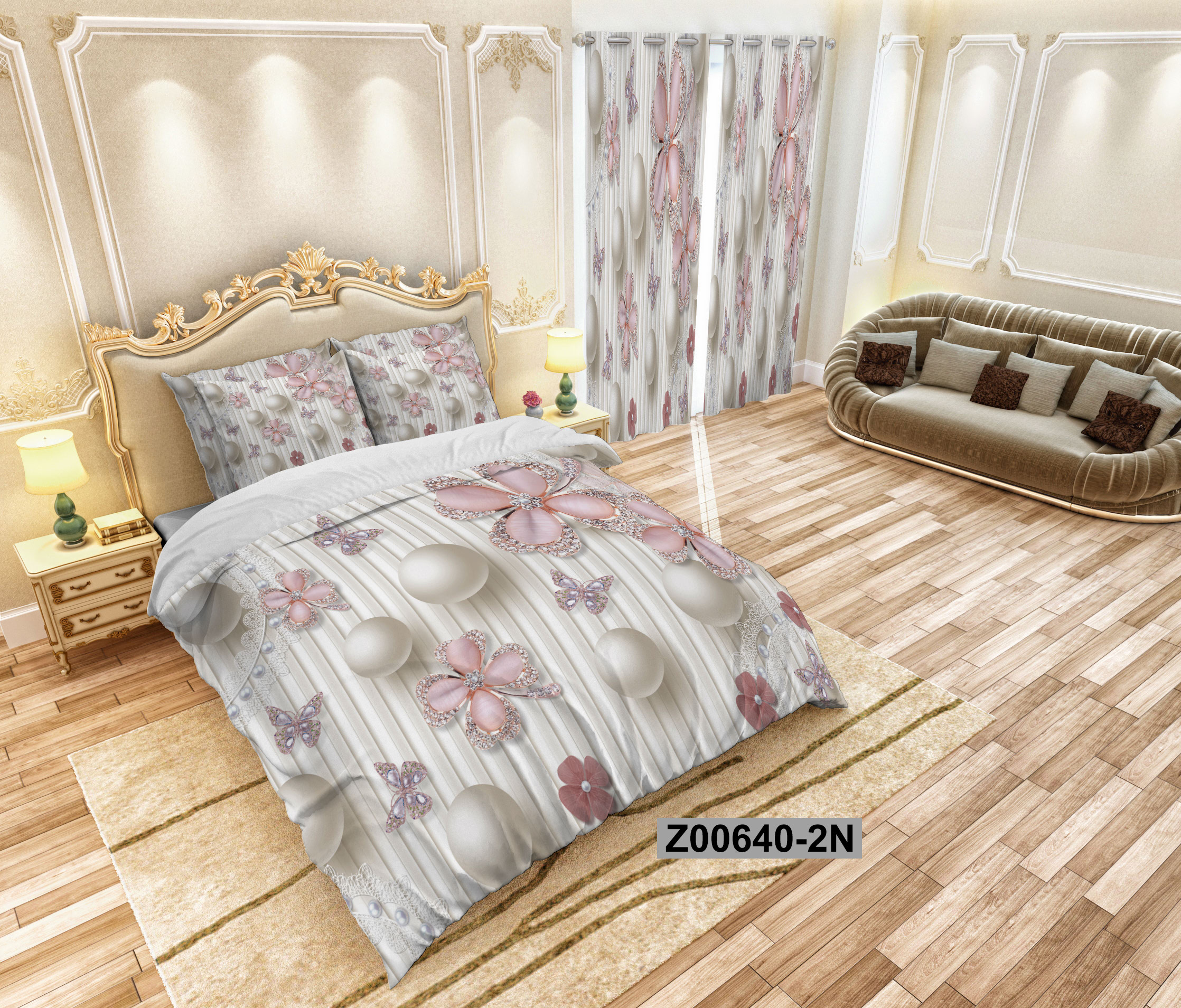 لحاف روتختی تنسل سه بعدی (3D) کالای خواب متین کد 640
