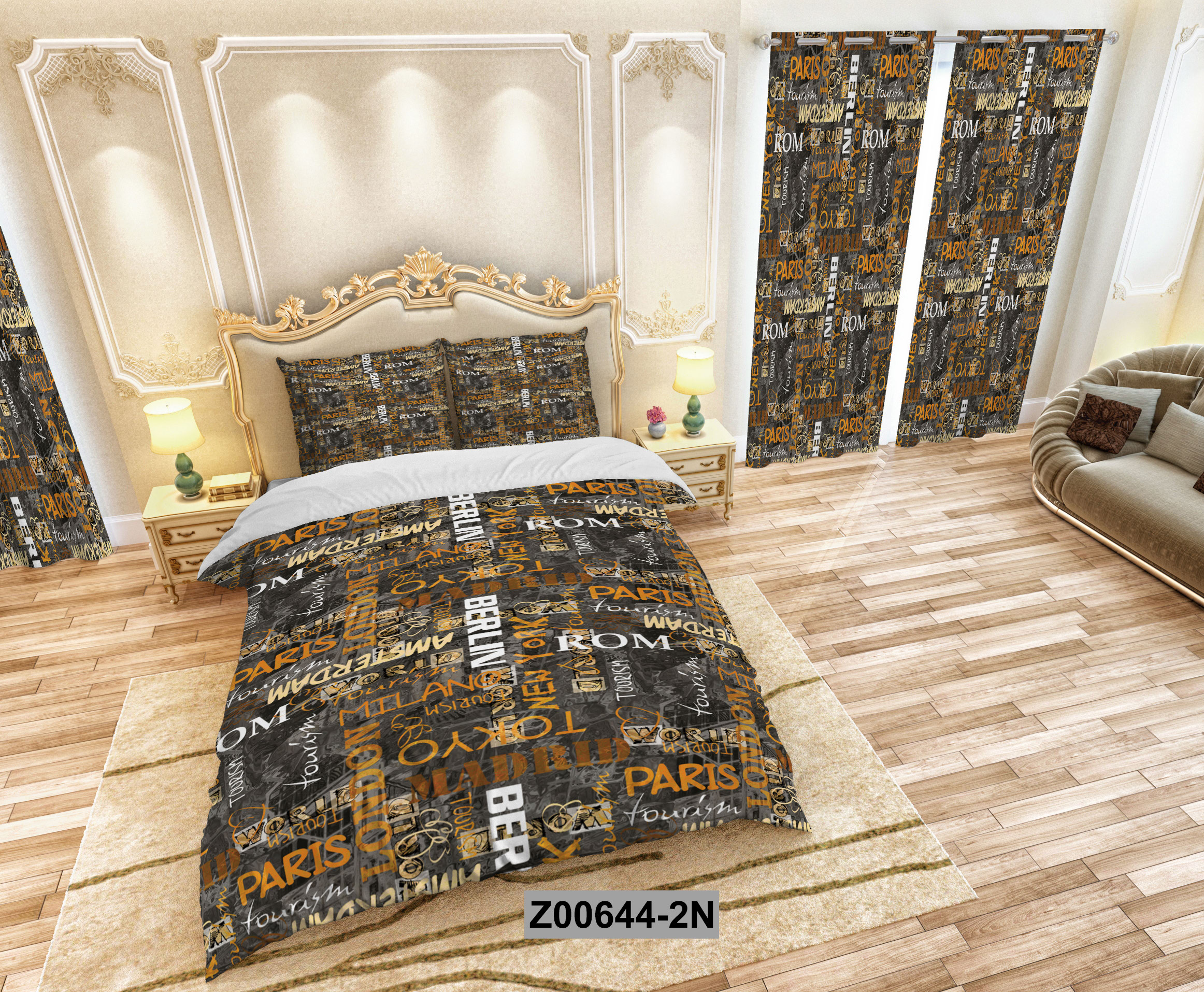 لحاف روتختی تنسل سه بعدی (3D) کالای خواب متین کد 644