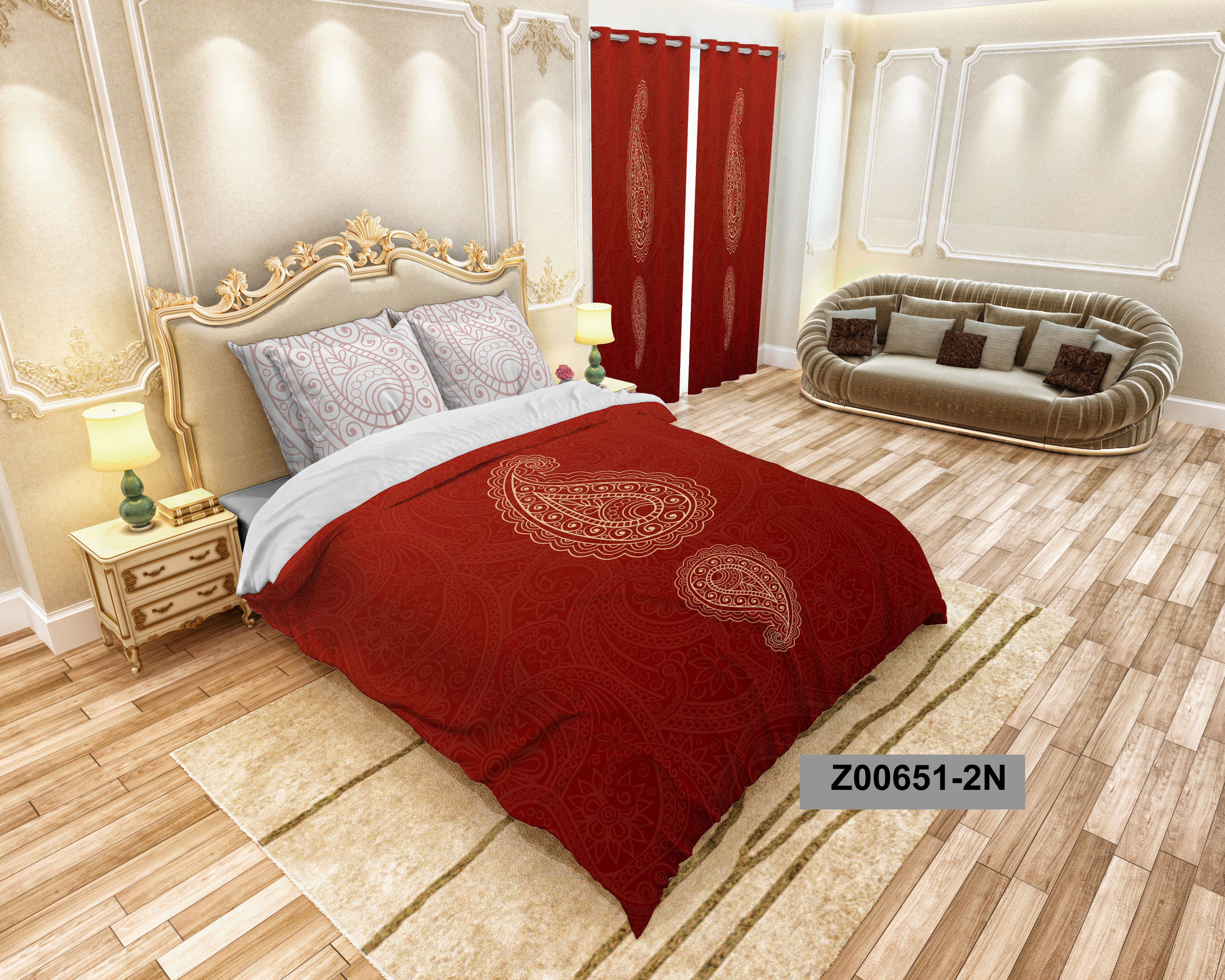 لحاف روتختی تنسل سه بعدی (3D) کالای خواب متین کد 651