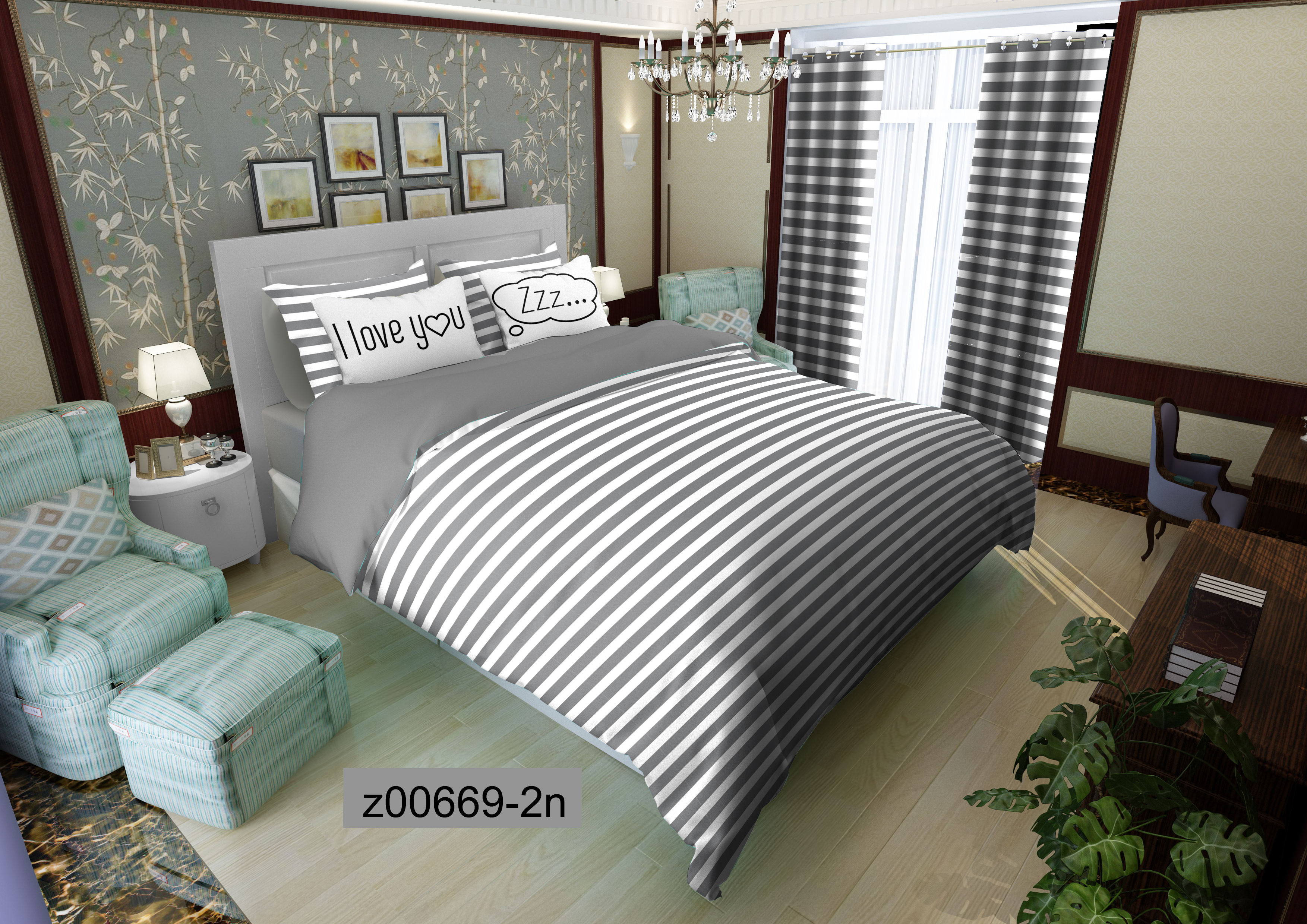 لحاف روتختی تنسل سه بعدی (3D) کالای خواب متین کد 669
