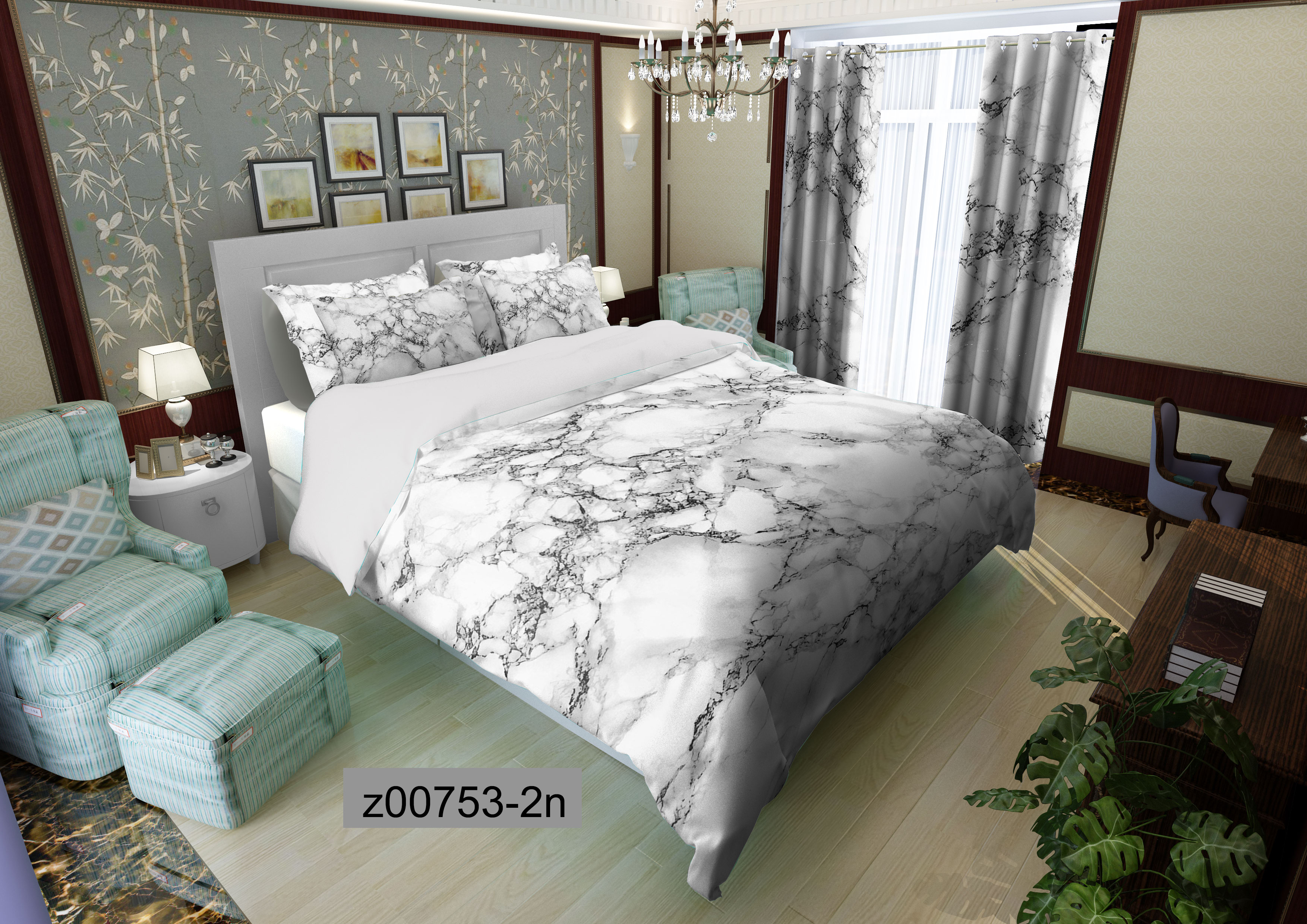 لحاف روتختی تنسل سه بعدی (3D) کالای خواب متین کد 753