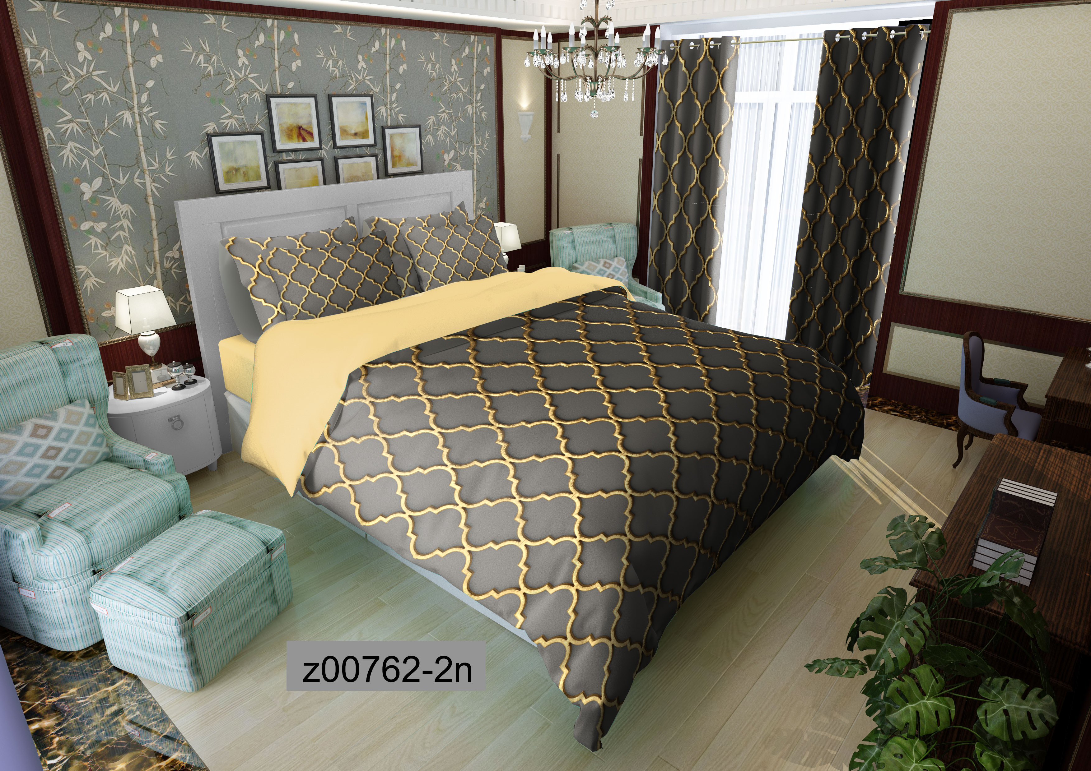 لحاف روتختی تنسل سه بعدی (3D) کالای خواب متین کد 762
