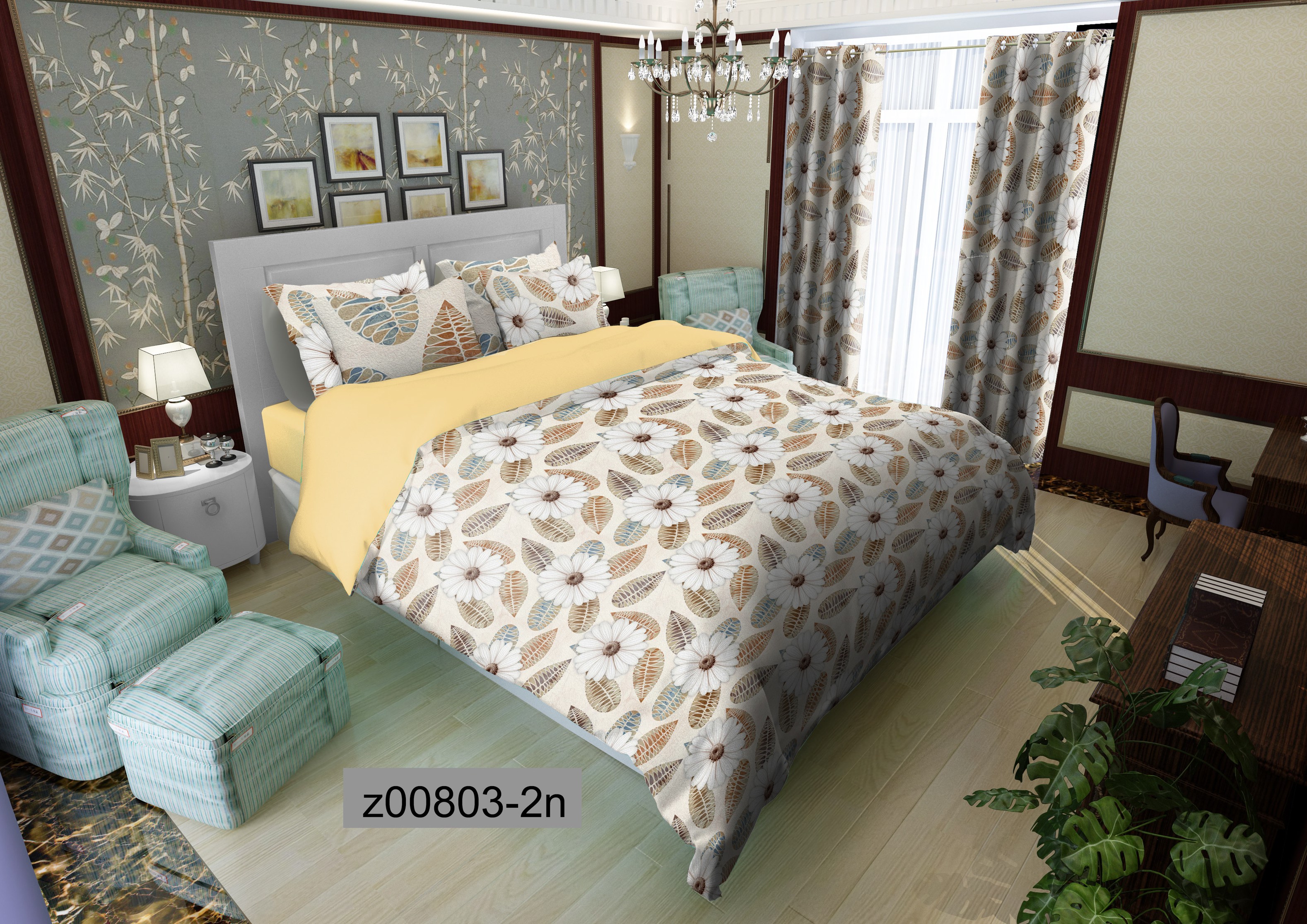 لحاف روتختی تنسل سه بعدی (3D) کالای خواب متین کد 803