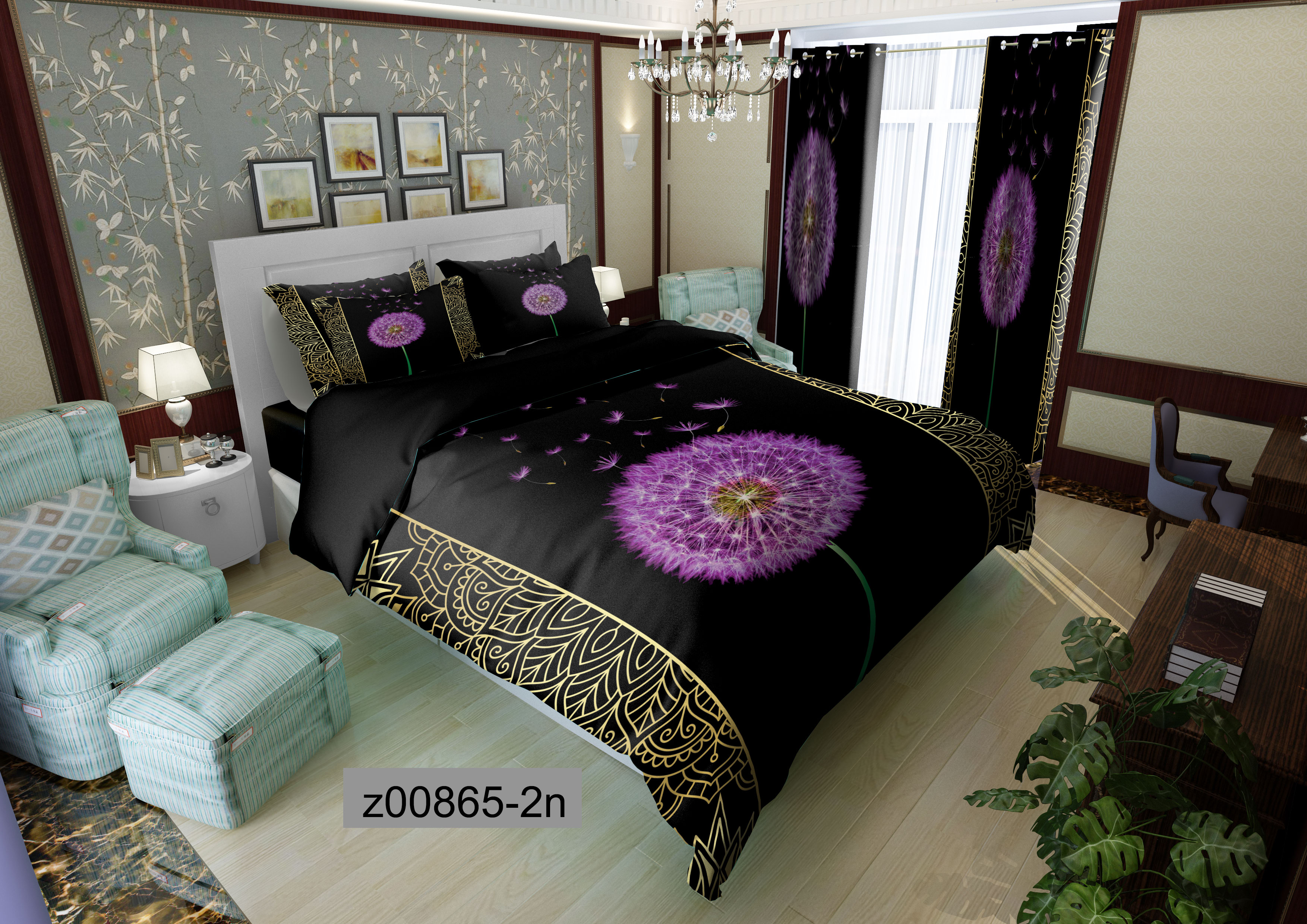 لحاف روتختی تنسل سه بعدی (3D) کالای خواب متین کد 865