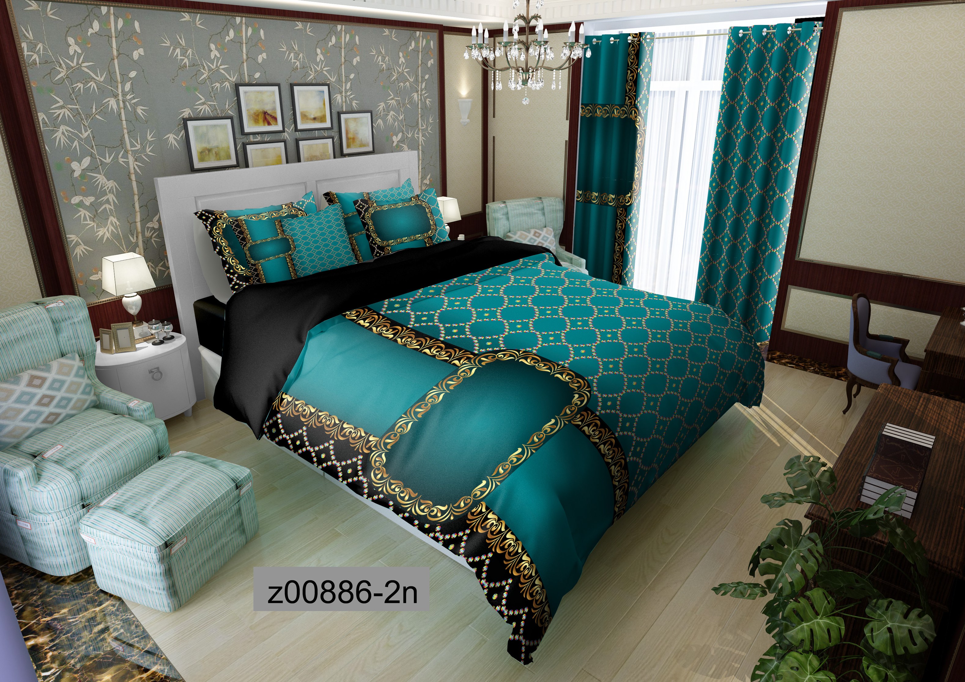 لحاف روتختی تنسل سه بعدی (3D) کالای خواب متین کد 886