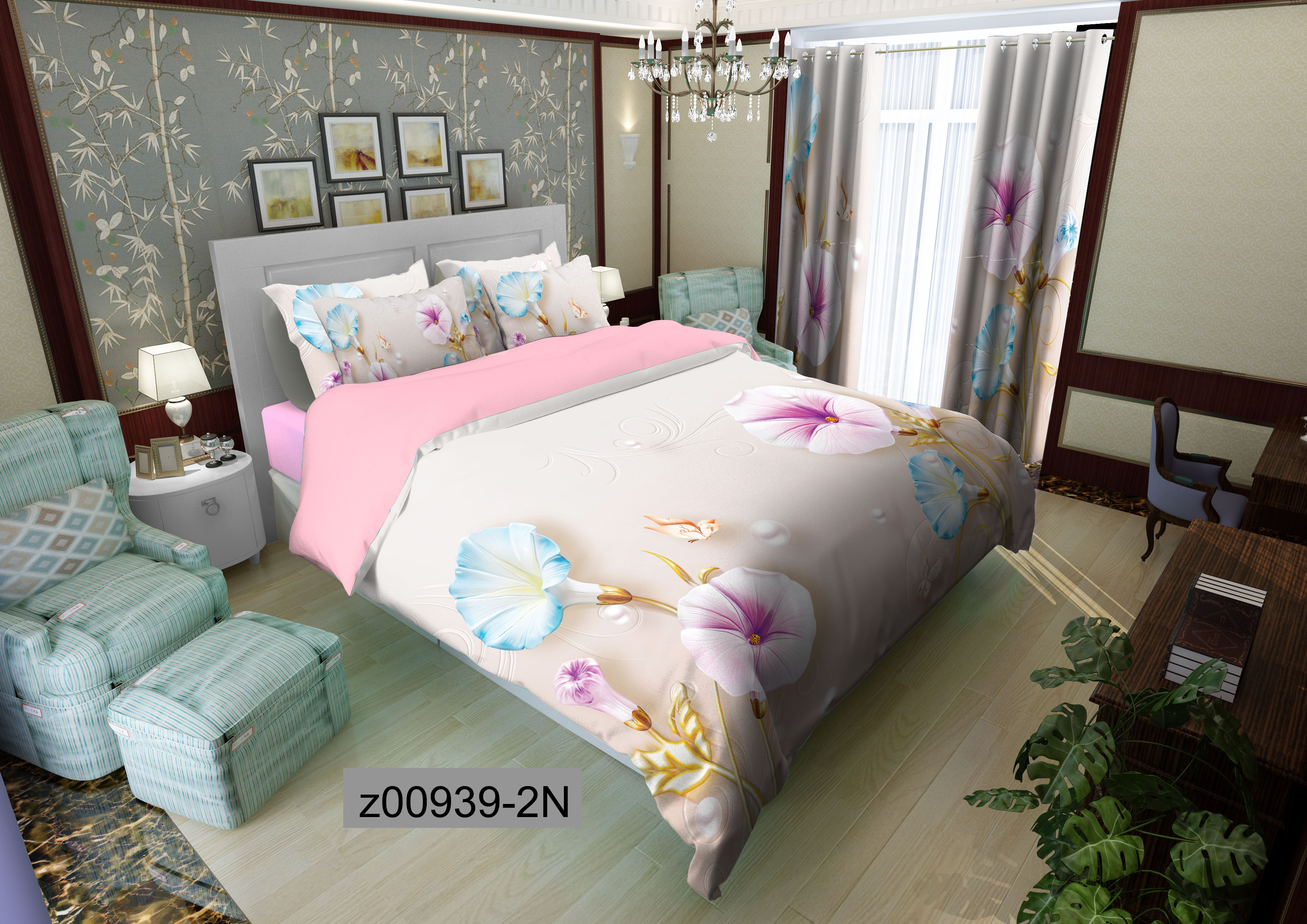 لحاف روتختی تنسل سه بعدی (3D) کالای خواب متین کد 939