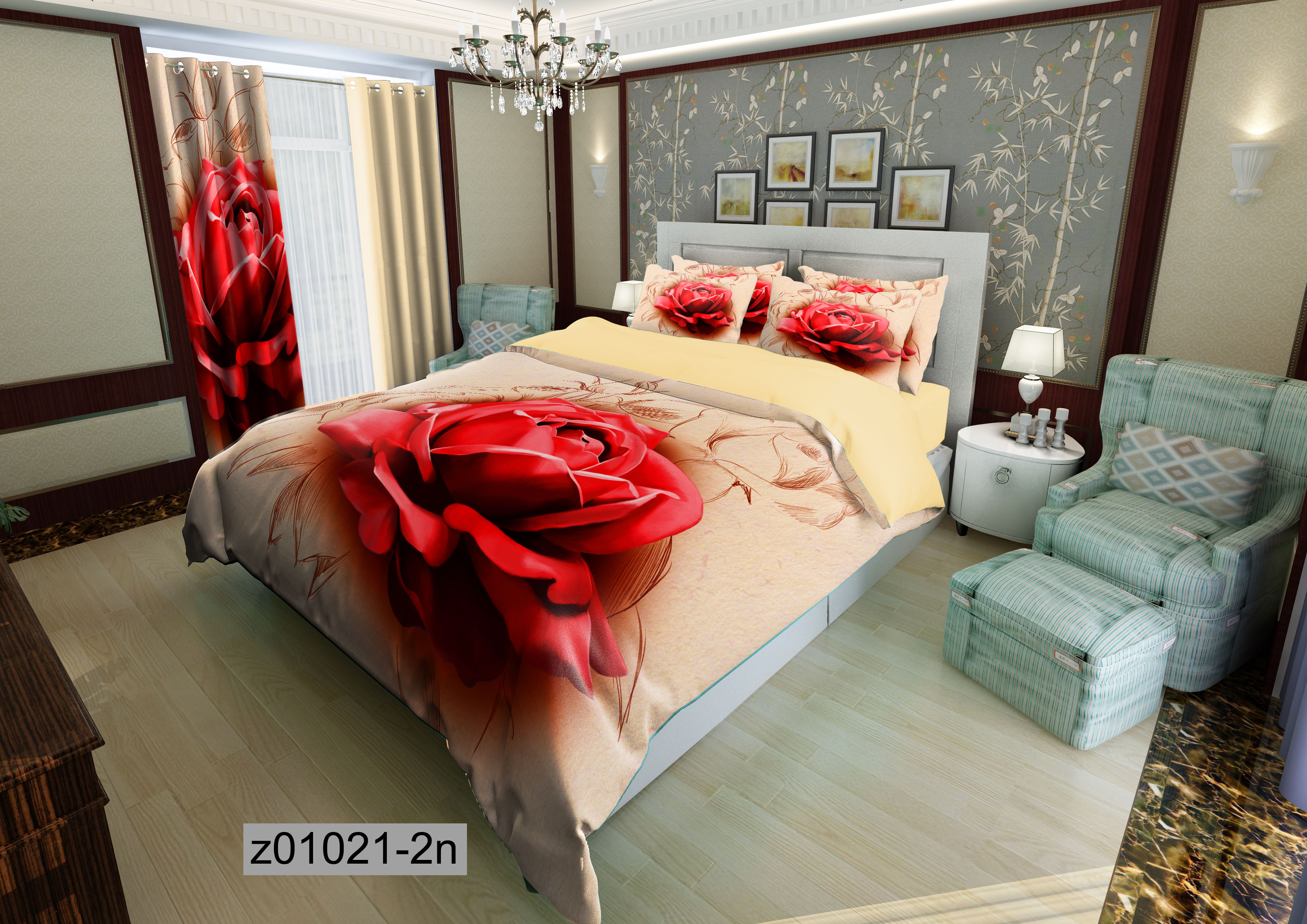 لحاف روتختی تنسل سه بعدی (3D) کالای خواب متین کد 1021