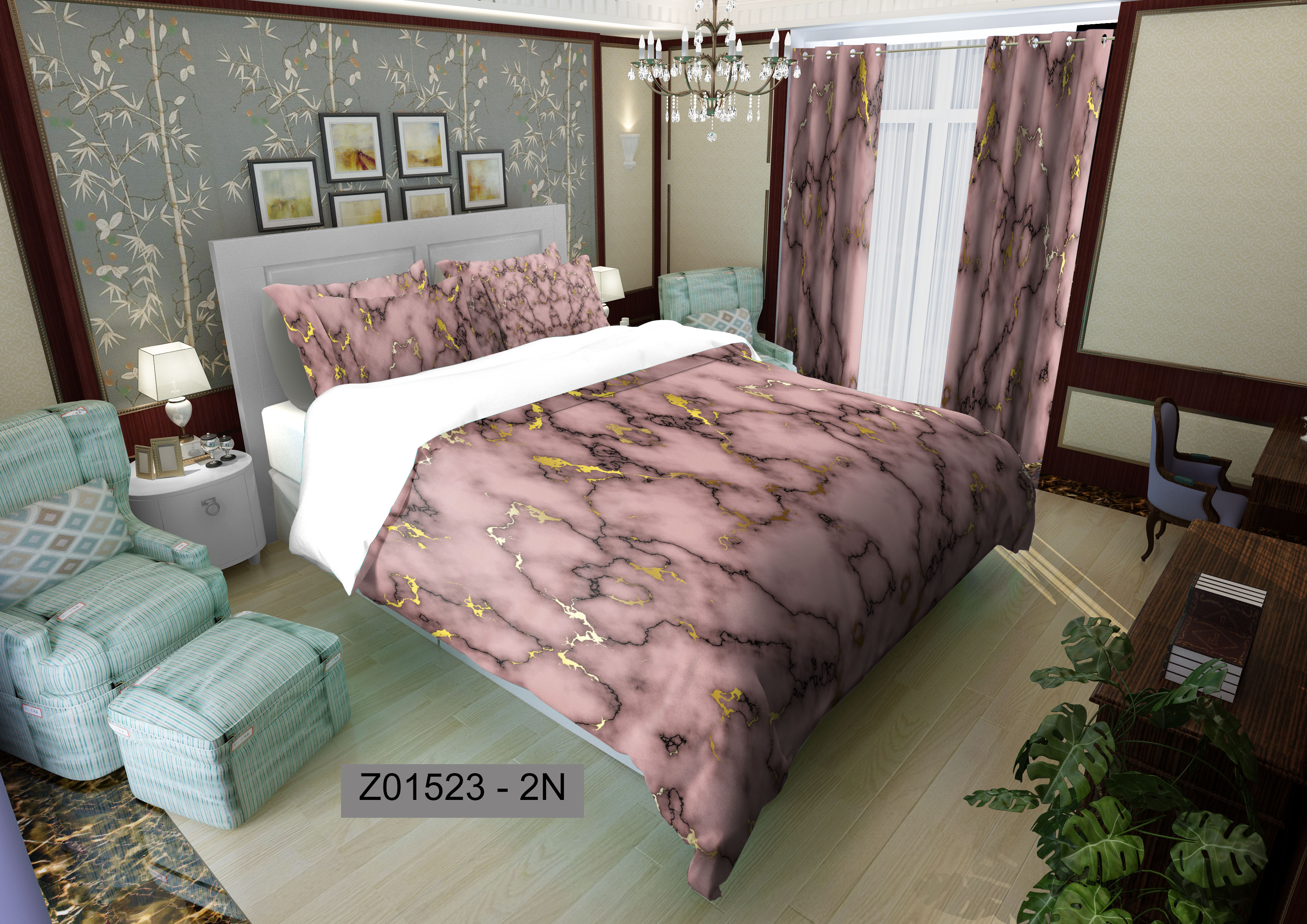 لحاف روتختی تنسل سه بعدی (3D) کالای خواب متین کد 1523