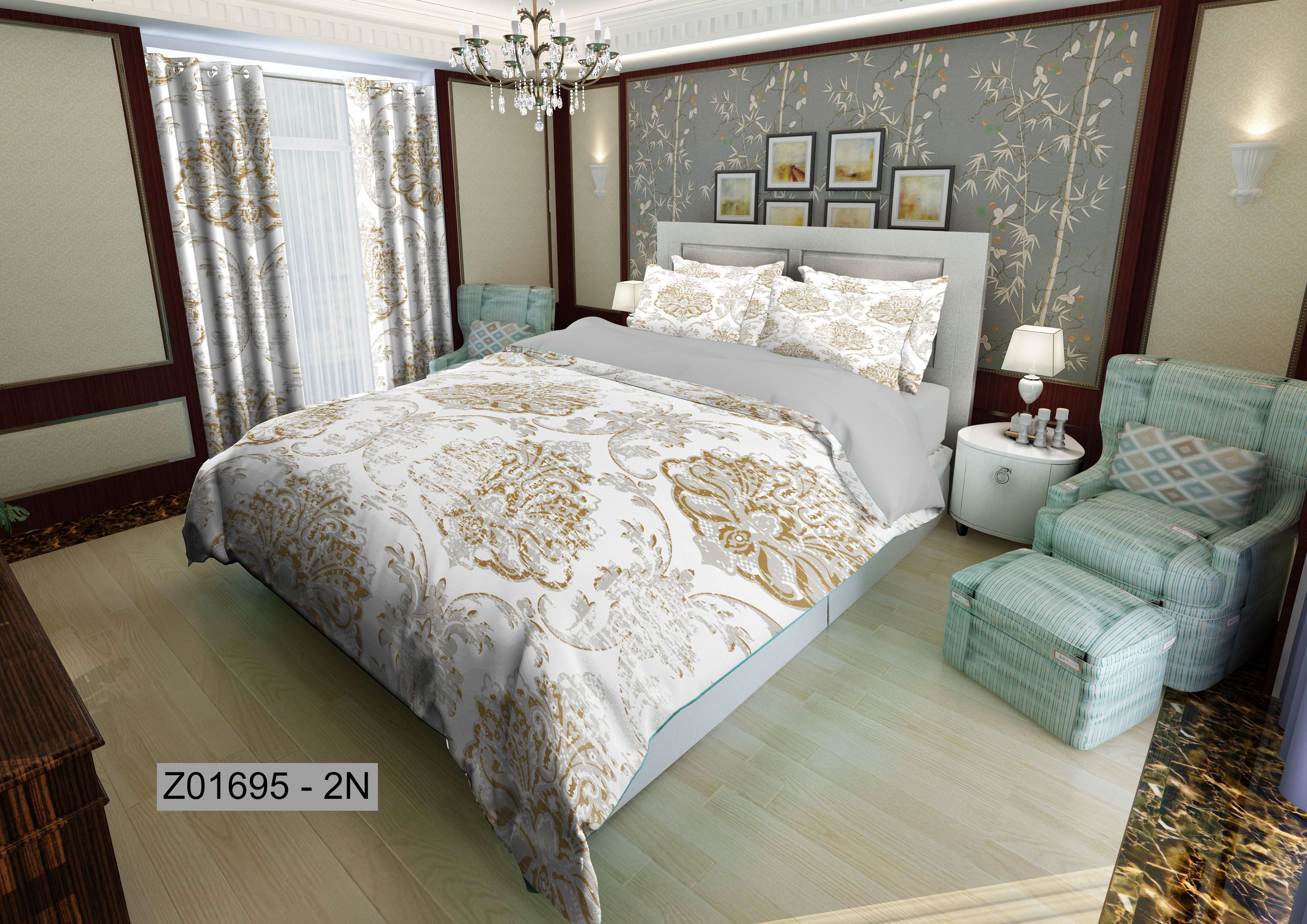 لحاف روتختی تنسل سه بعدی (3D) کالای خواب متین کد 1695