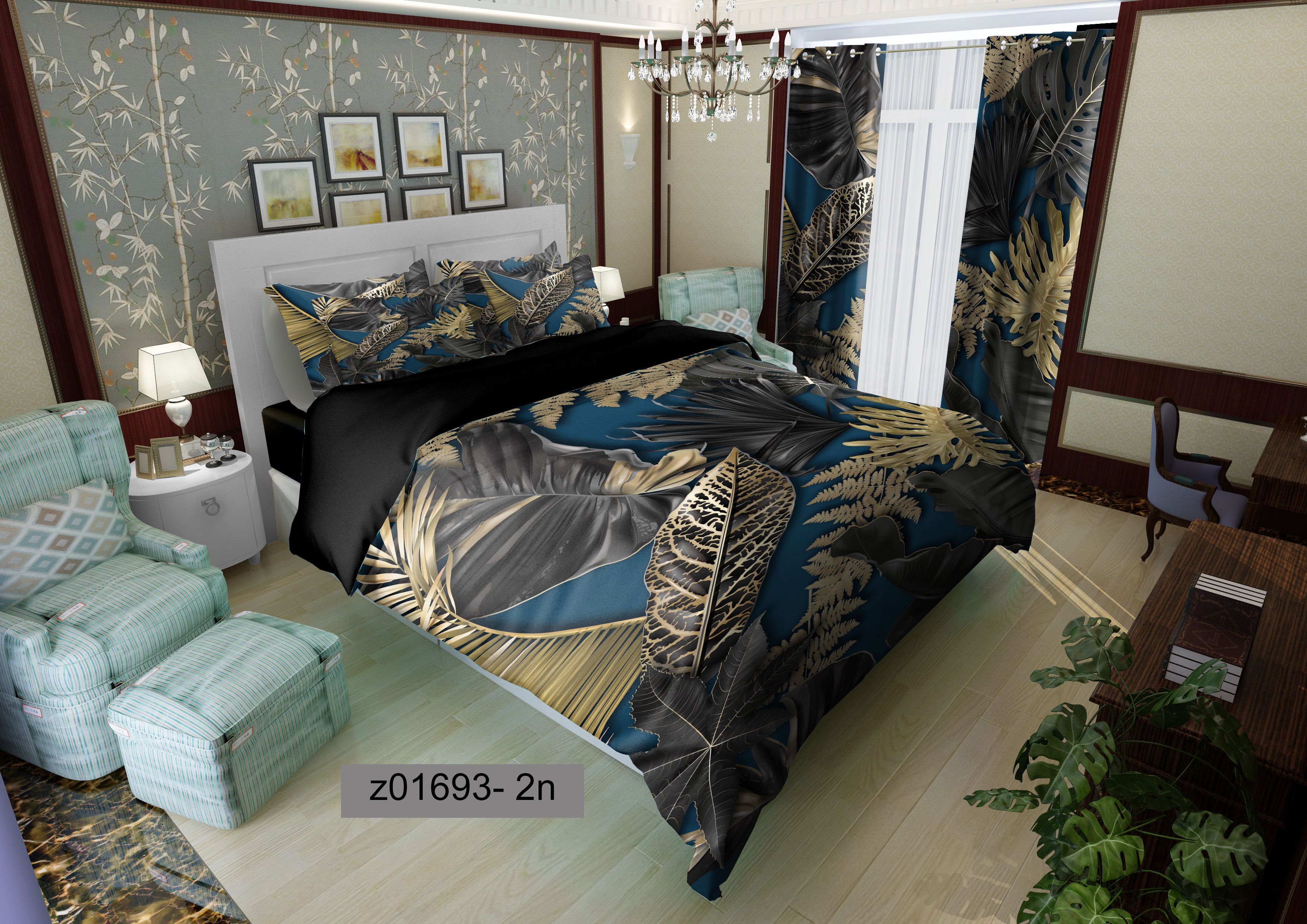 لحاف روتختی تنسل سه بعدی (3D) کالای خواب متین کد 1693