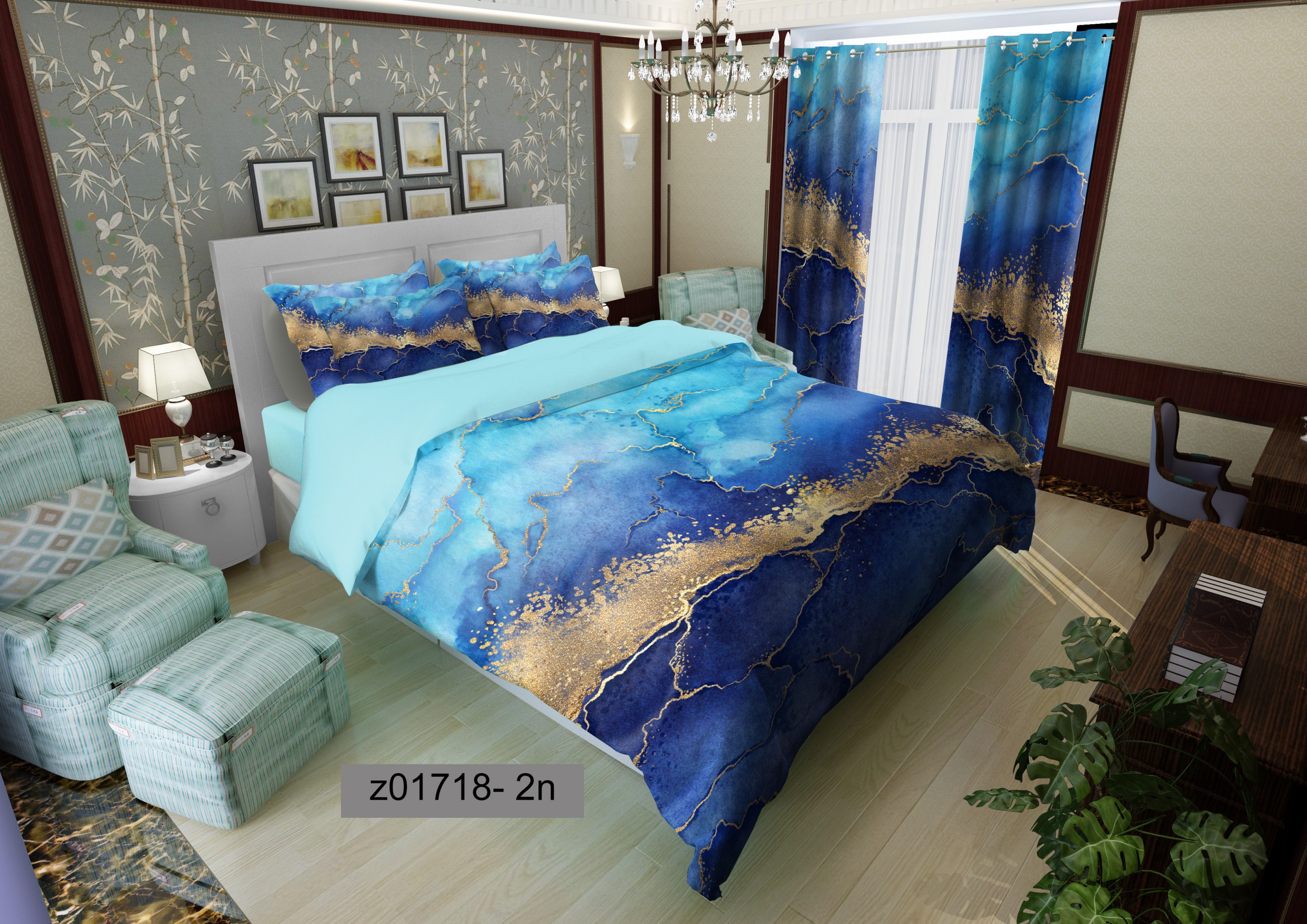 لحاف روتختی تنسل سه بعدی (3D) کالای خواب متین کد 1718