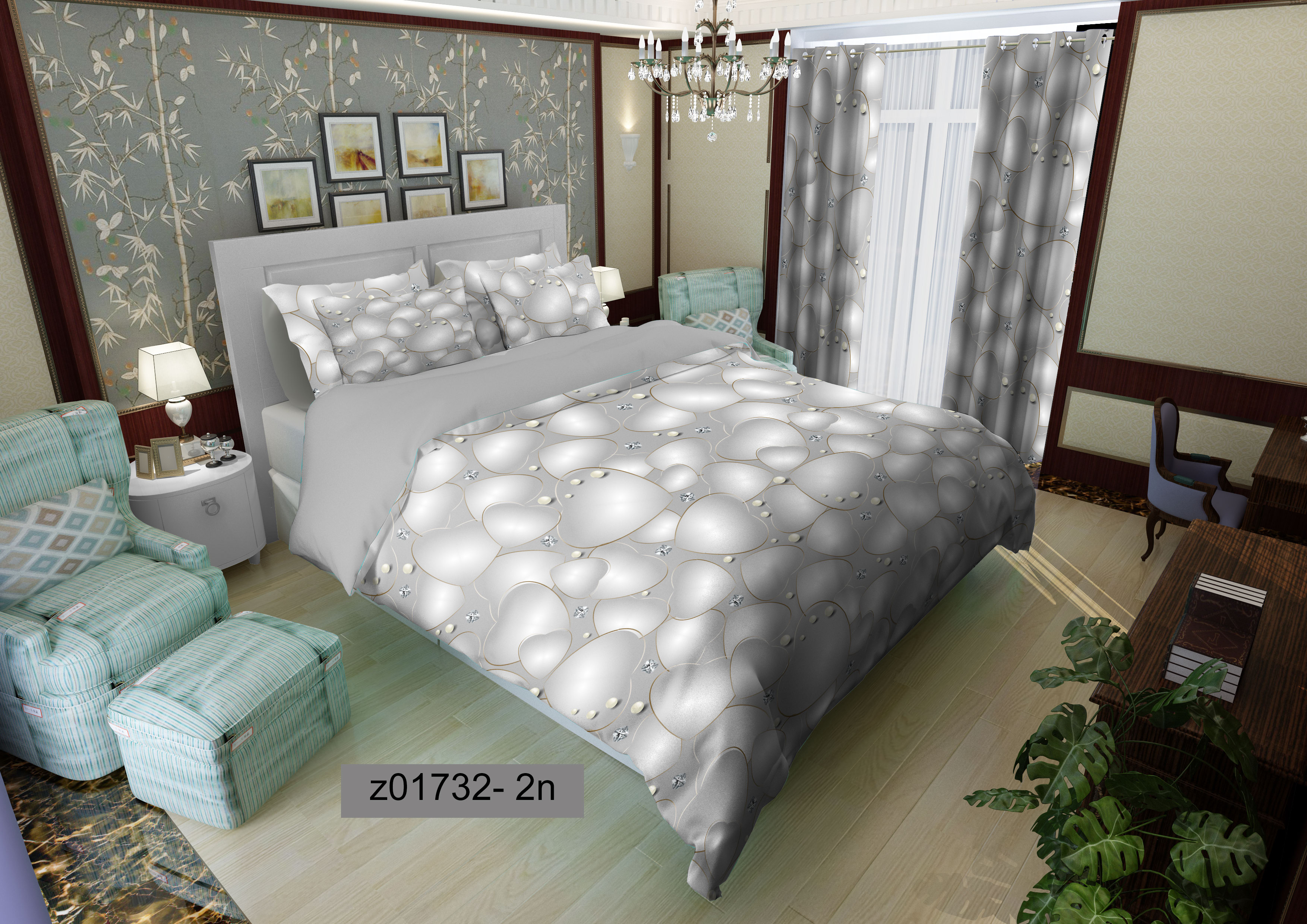 لحاف روتختی تنسل سه بعدی (3D) کالای خواب متین کد 1732