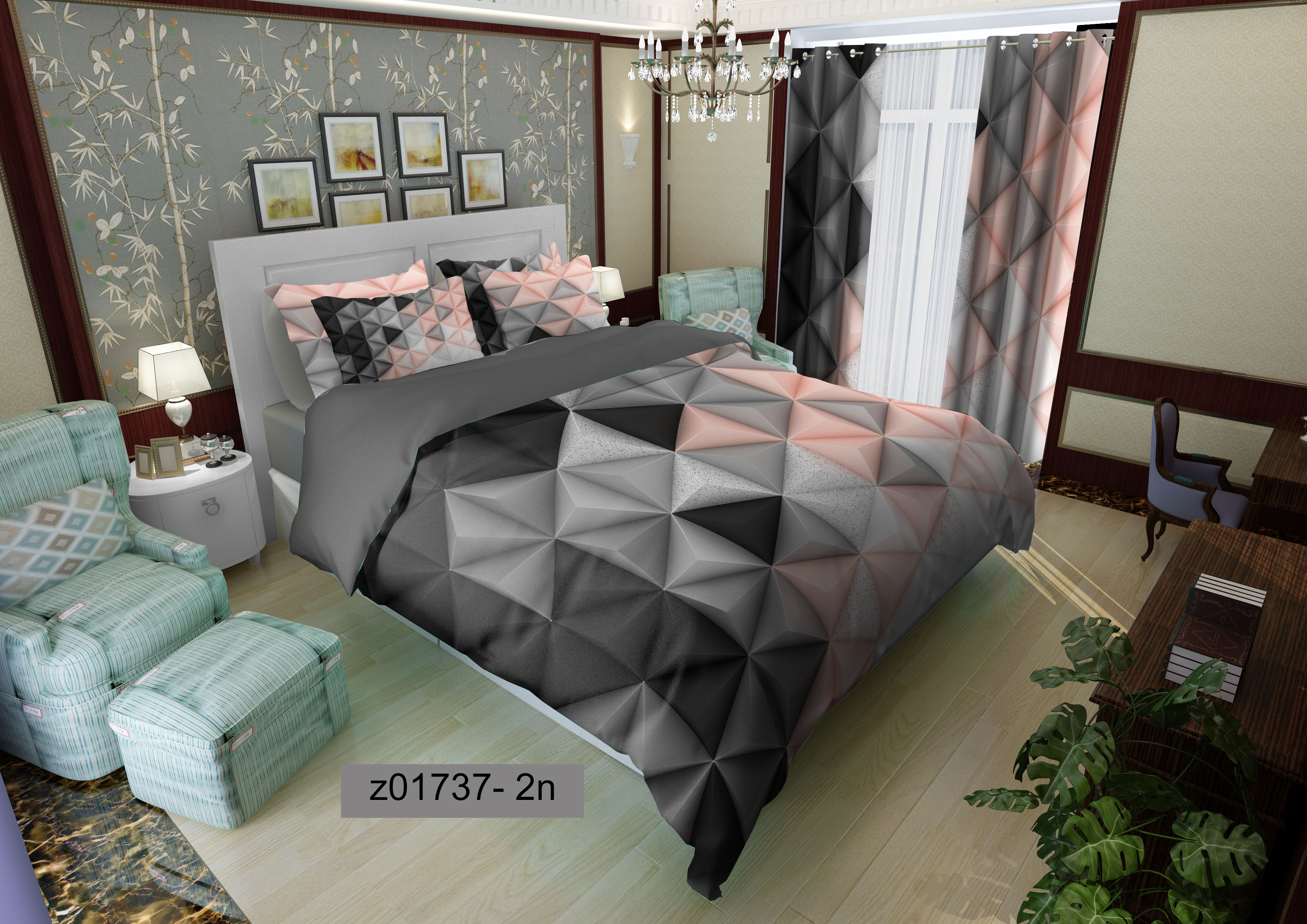 لحاف روتختی تنسل سه بعدی (3D) کالای خواب متین کد 1737