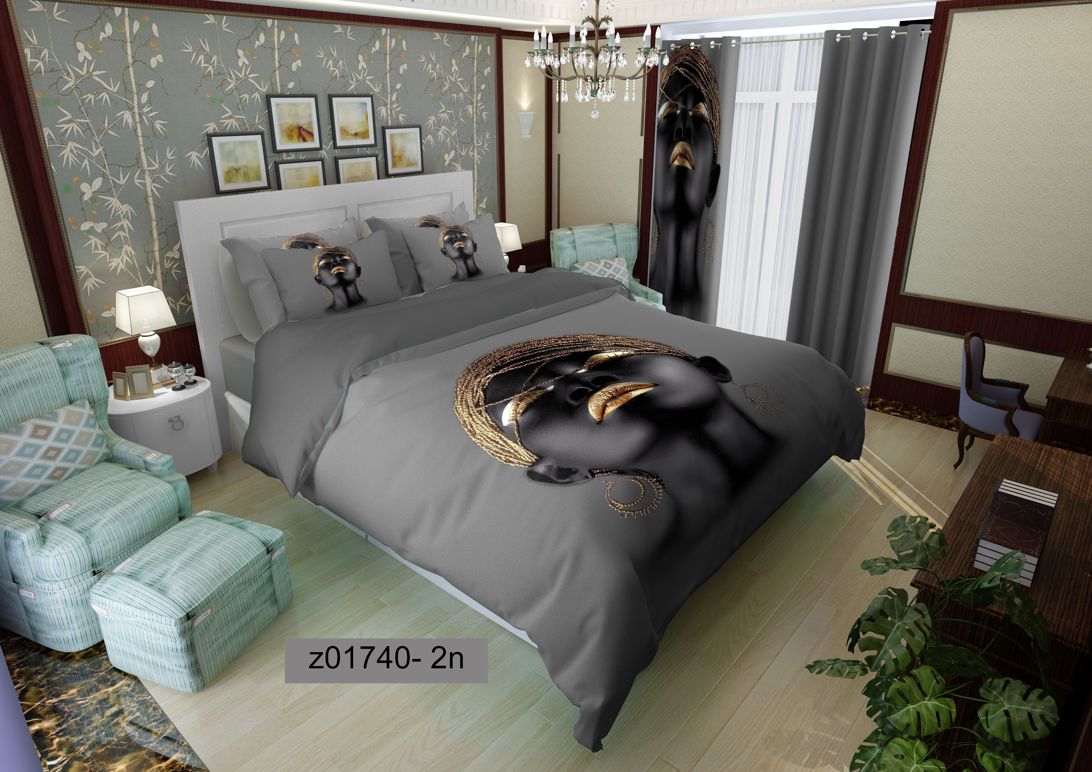 لحاف روتختی تنسل سه بعدی (3D) کالای خواب متین کد 1740