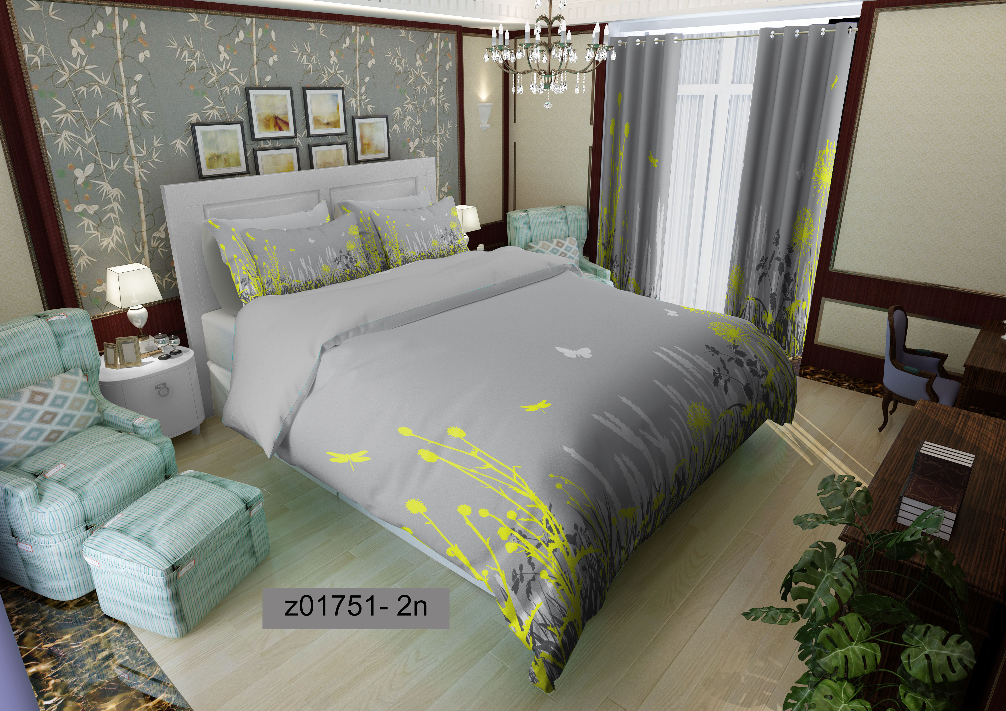 لحاف روتختی تنسل سه بعدی (3D) کالای خواب متین کد 1751