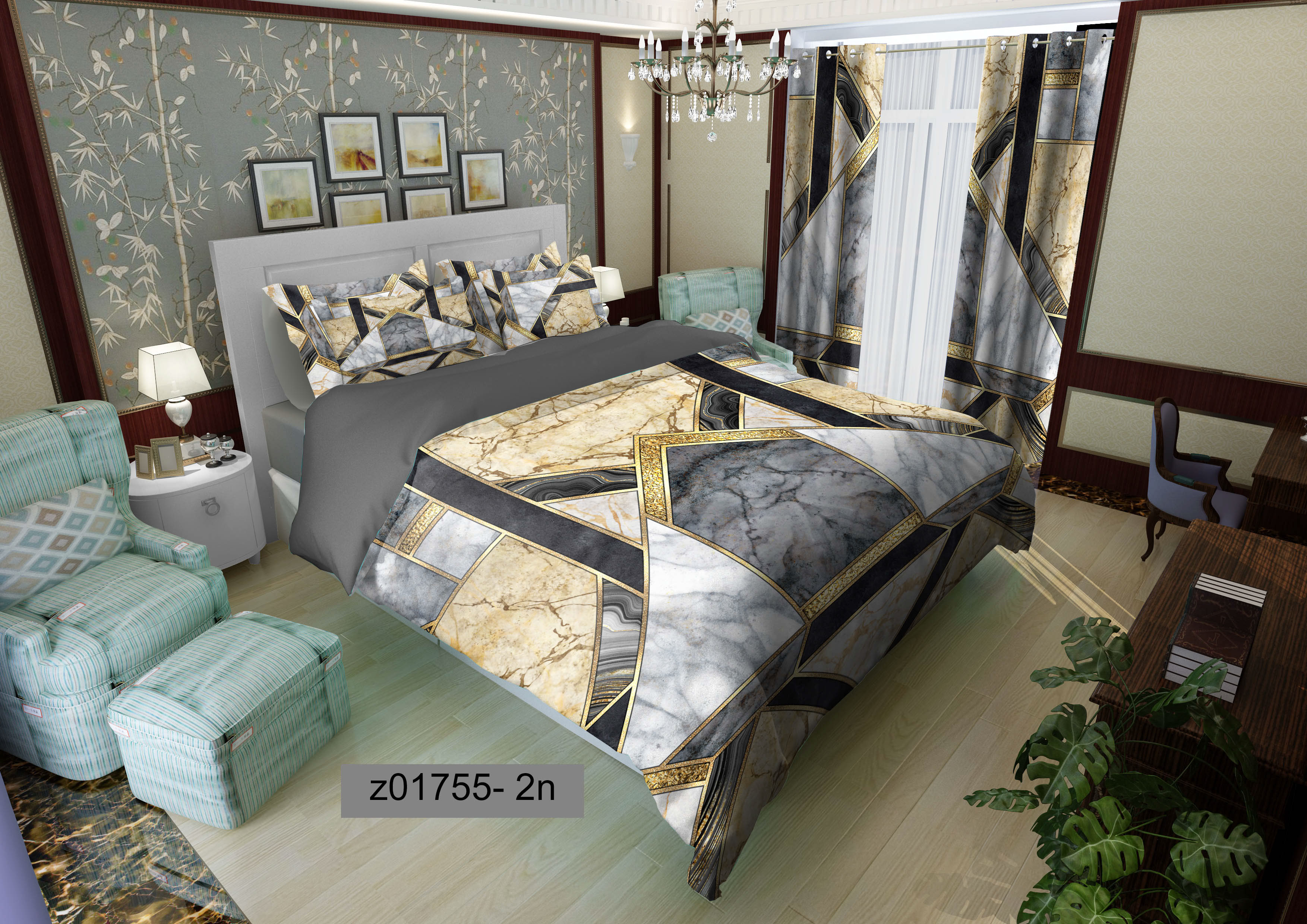 لحاف روتختی تنسل سه بعدی (3D) کالای خواب متین کد 1755