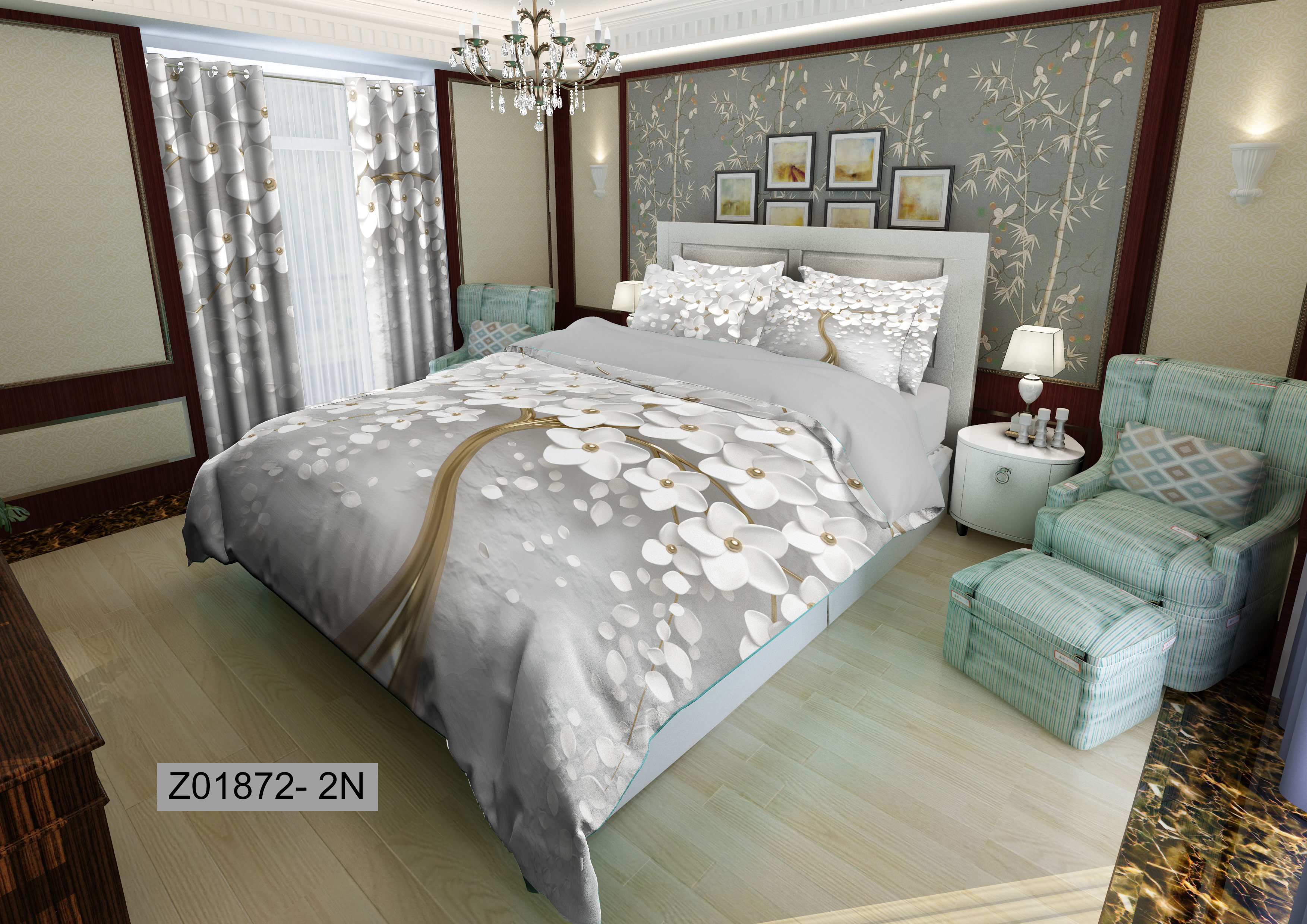 لحاف روتختی تنسل سه بعدی (3D) کالای خواب متین کد 1782