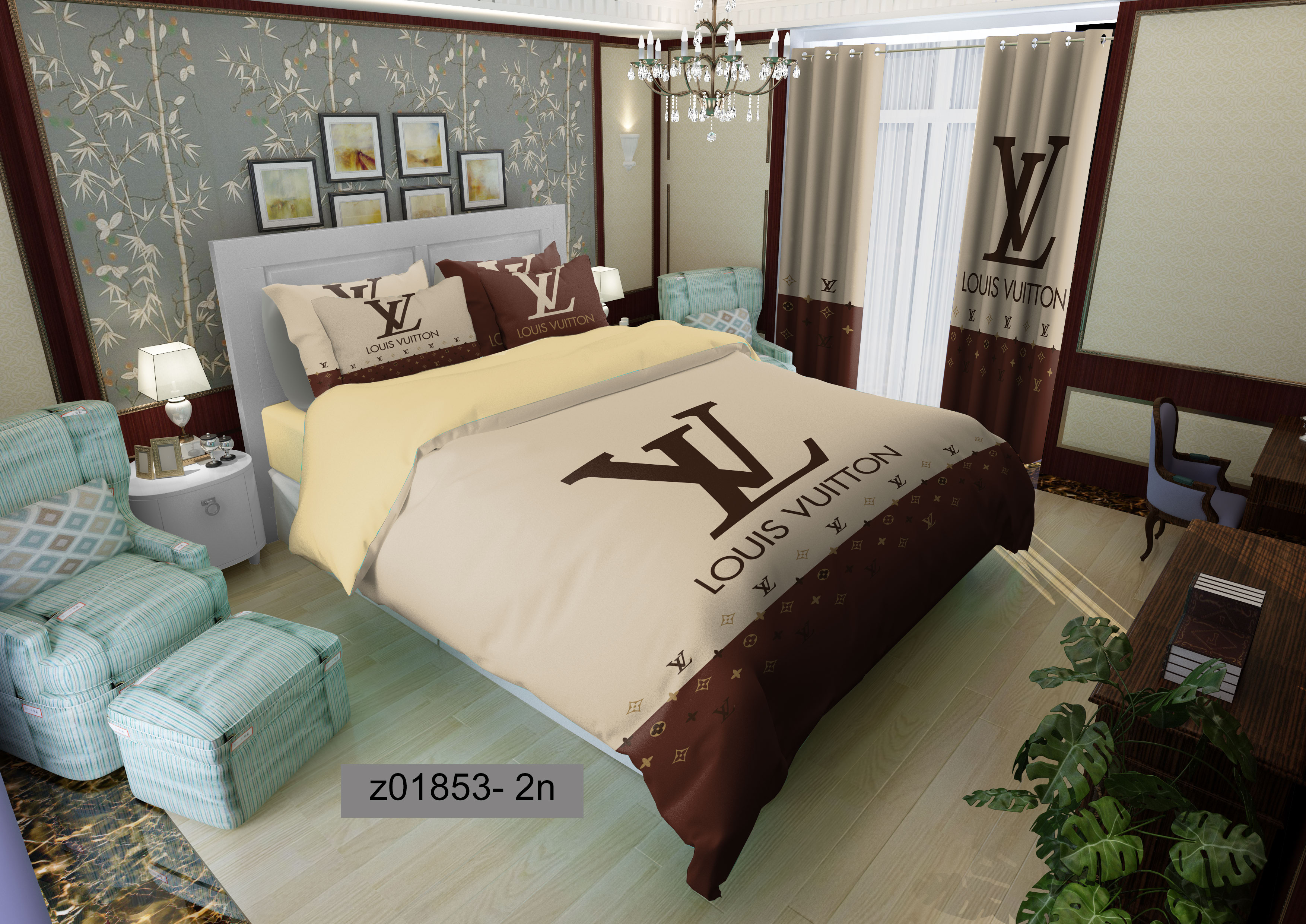 لحاف روتختی تنسل سه بعدی (3D) کالای خواب متین کد 1853