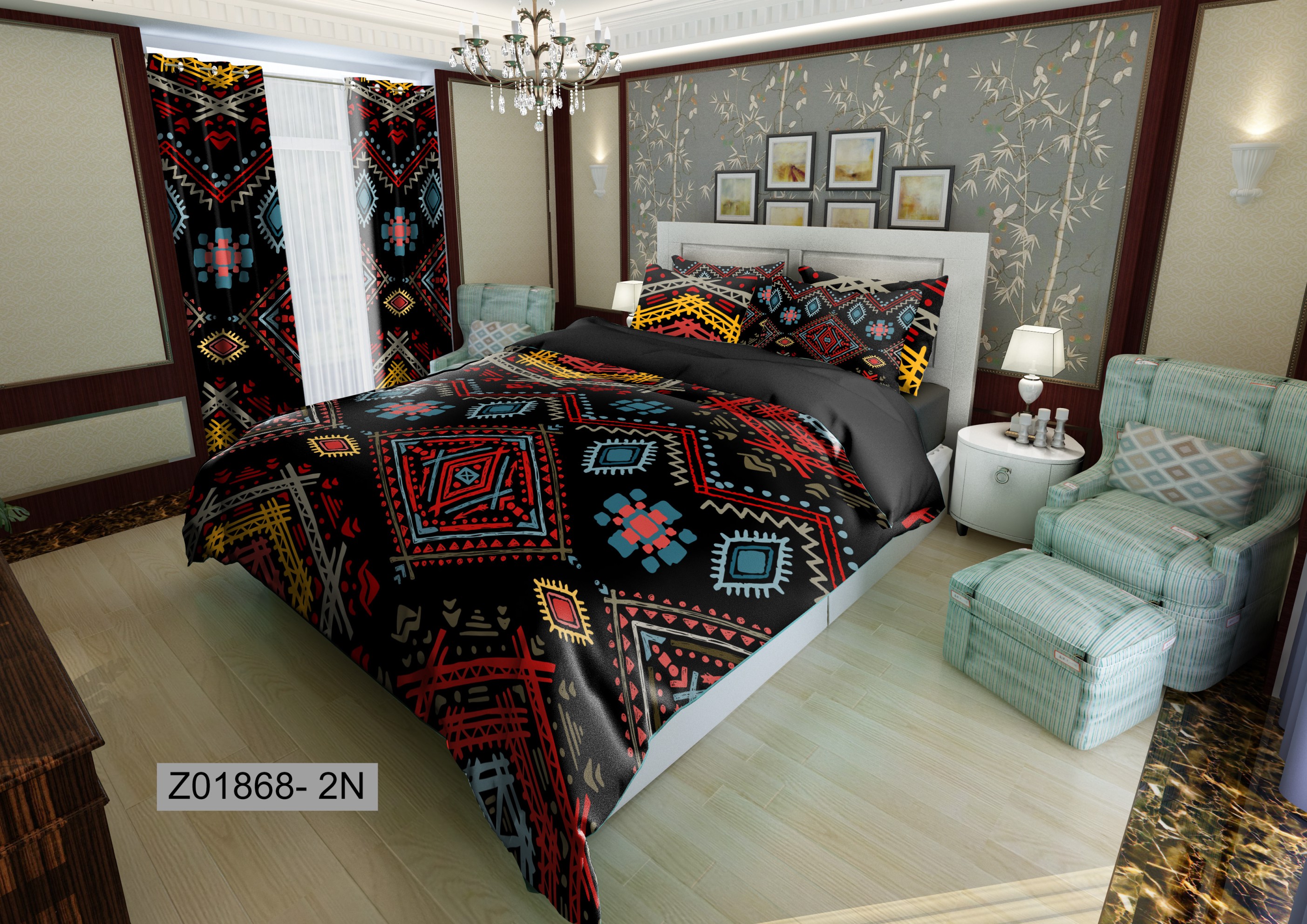 لحاف روتختی تنسل سه بعدی (3D) کالای خواب متین کد 1868
