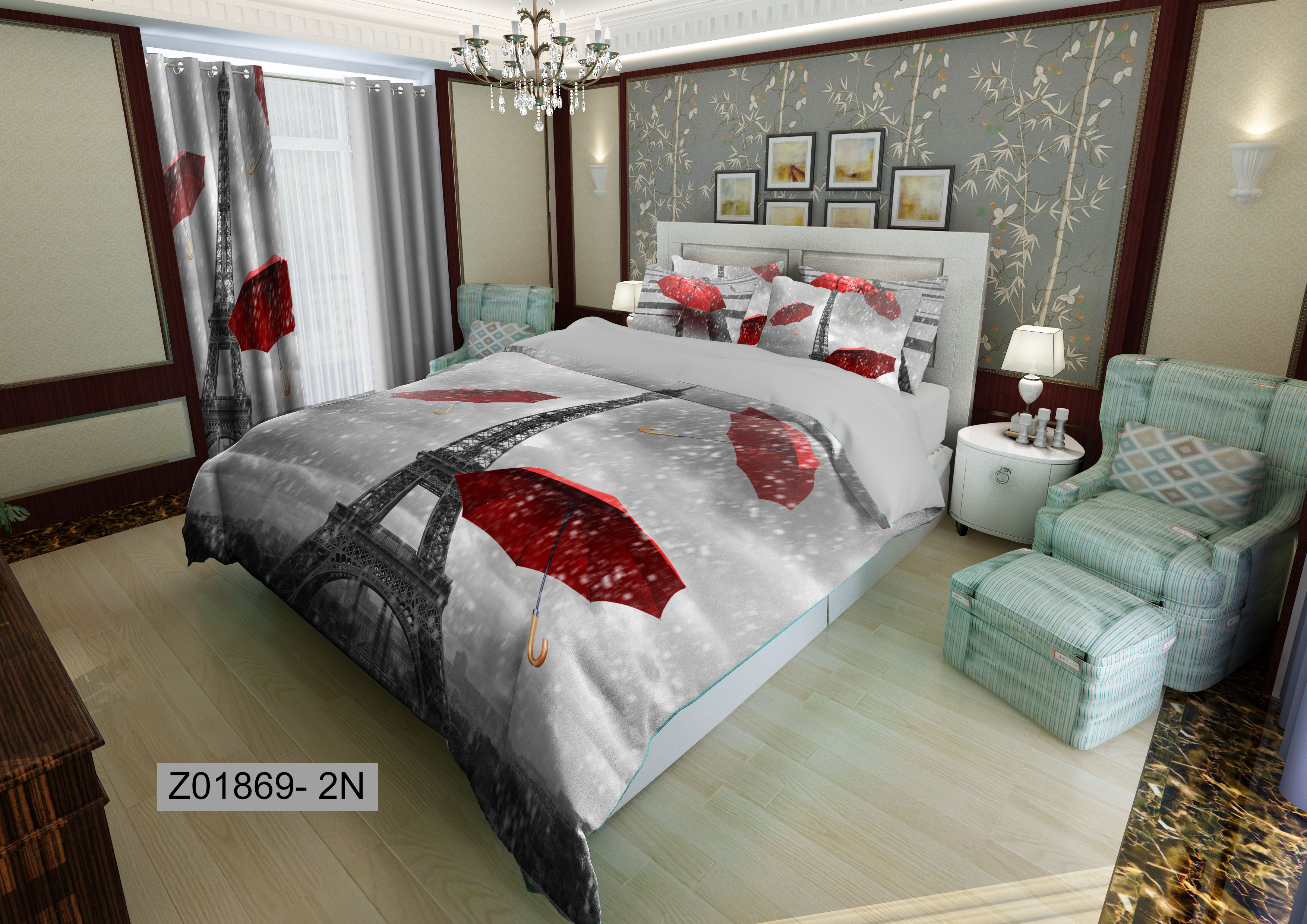 لحاف روتختی تنسل سه بعدی (3D) کالای خواب متین کد 1869