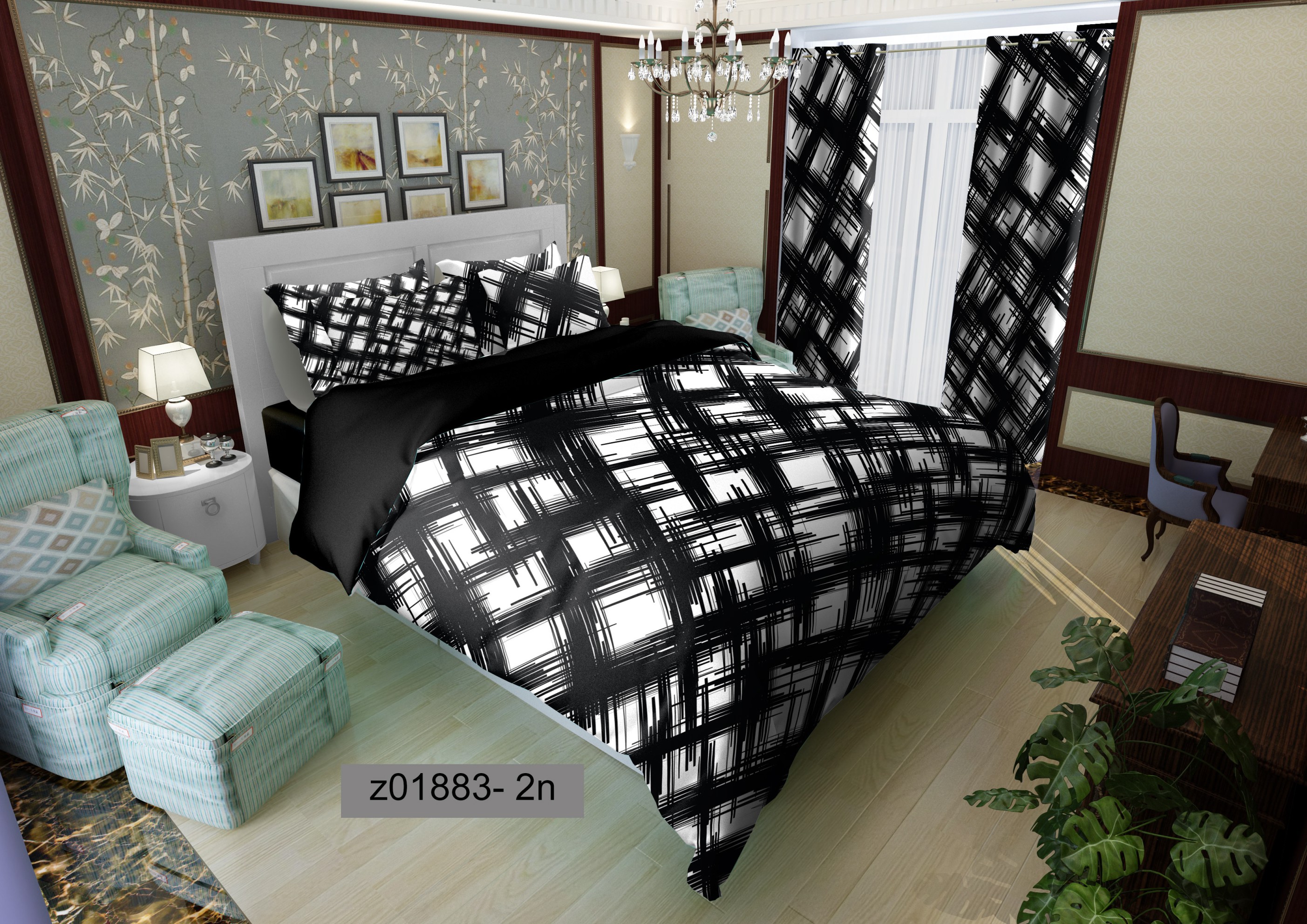 لحاف روتختی تنسل سه بعدی (3D) کالای خواب متین کد 1883