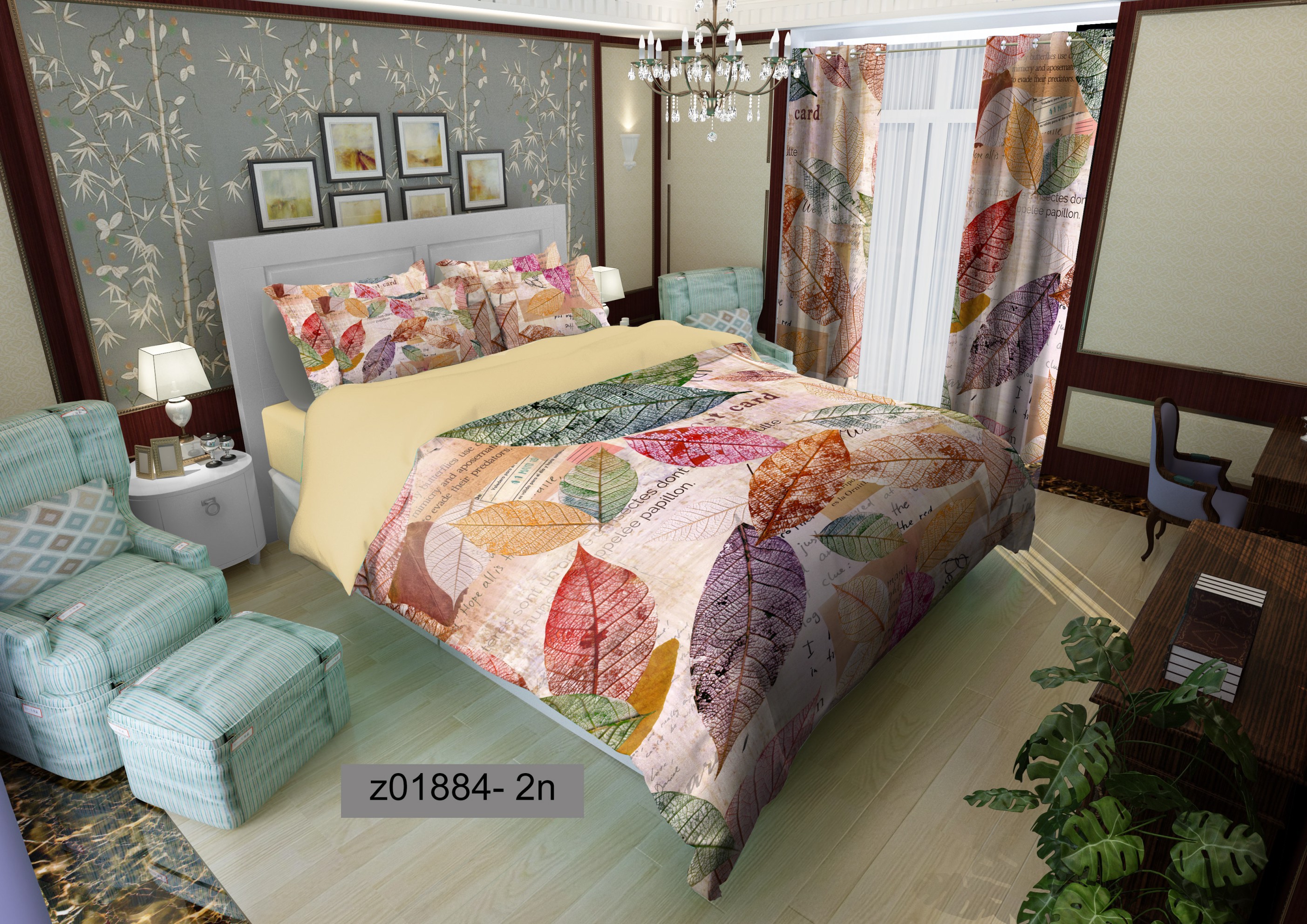 لحاف روتختی تنسل سه بعدی (3D) کالای خواب متین کد 1884