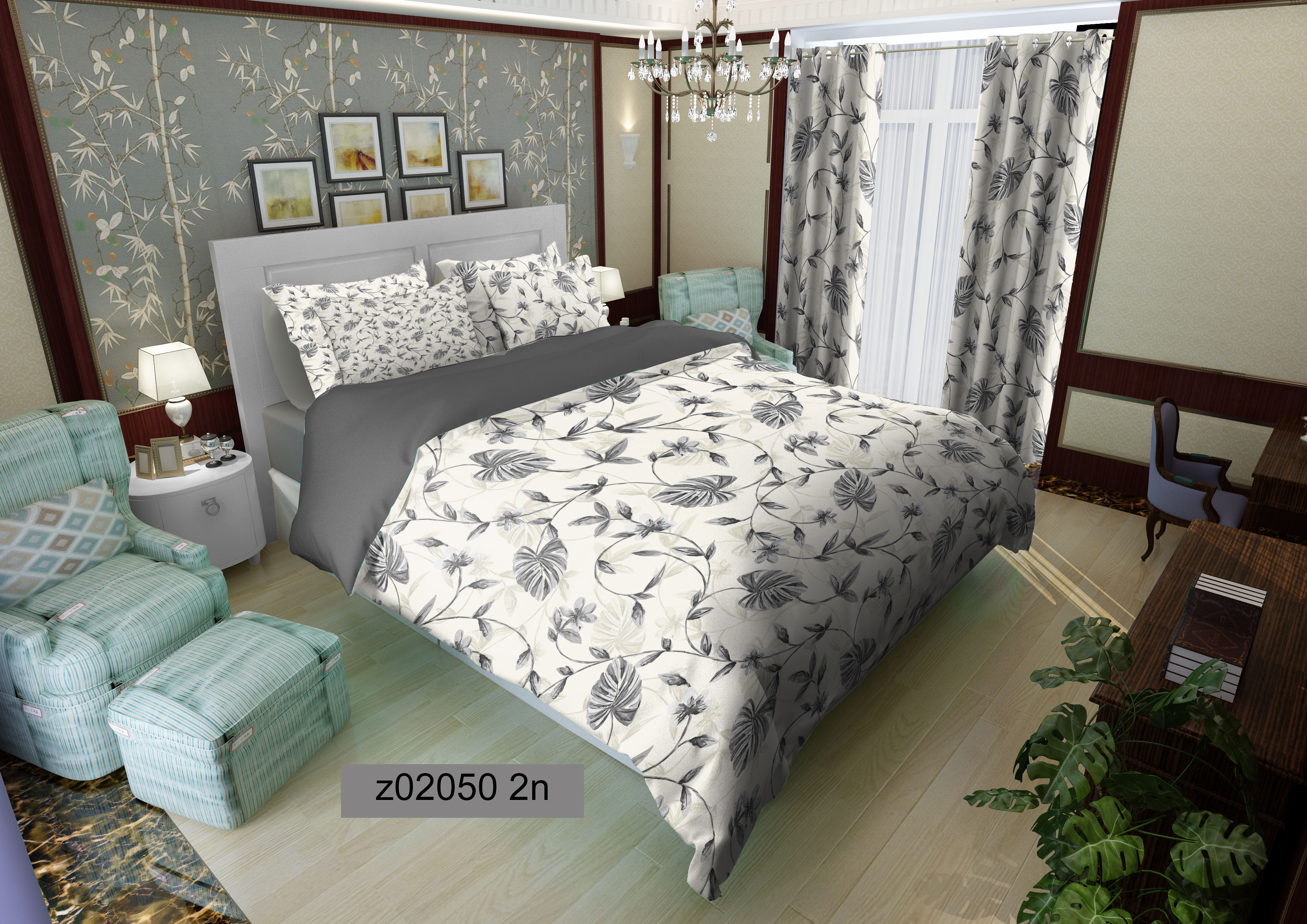 لحاف روتختی تنسل سه بعدی (3D) کالای خواب متین کد 2050