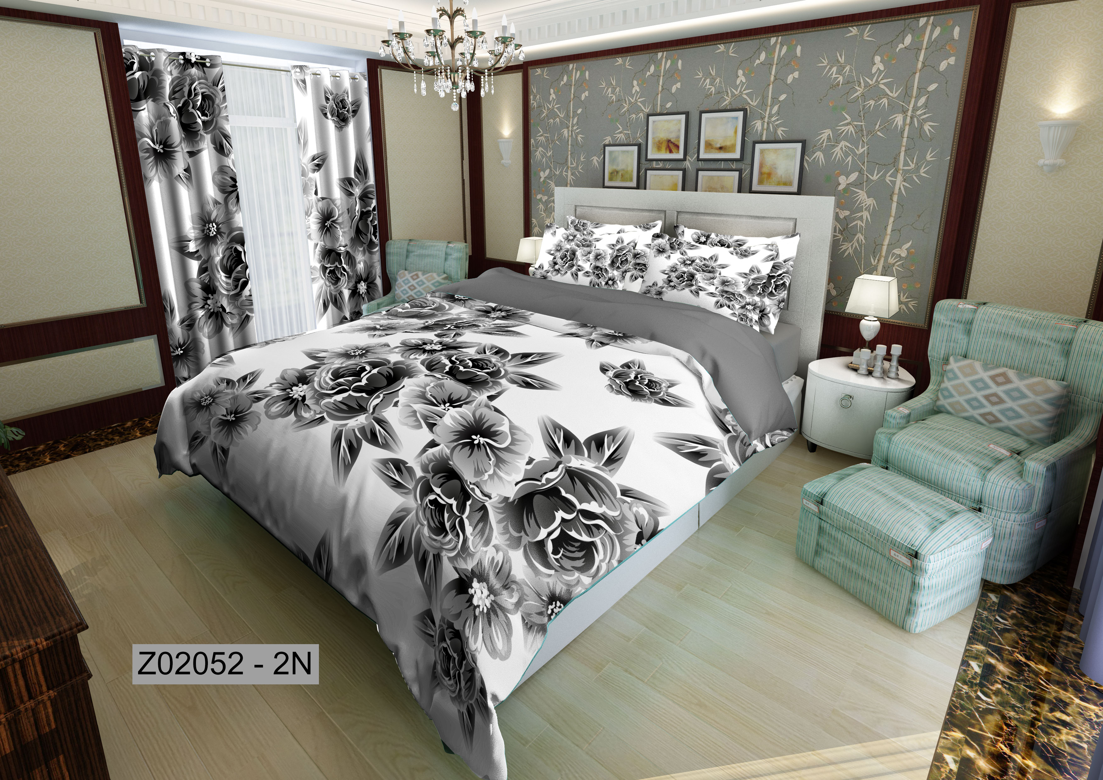 لحاف روتختی تنسل سه بعدی (3D) کالای خواب متین کد 2052