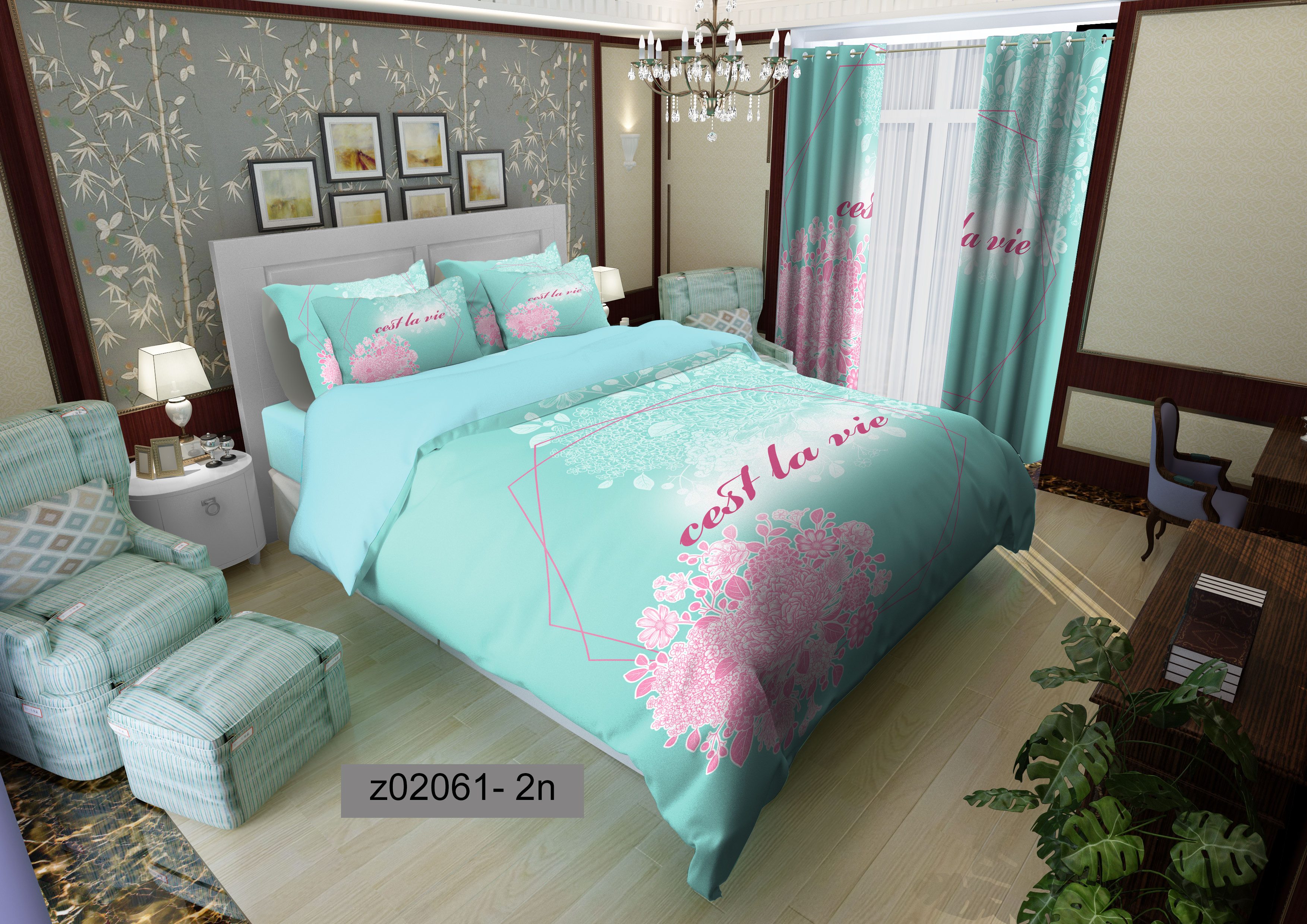 لحاف روتختی تنسل سه بعدی (3D) کالای خواب متین کد 2061