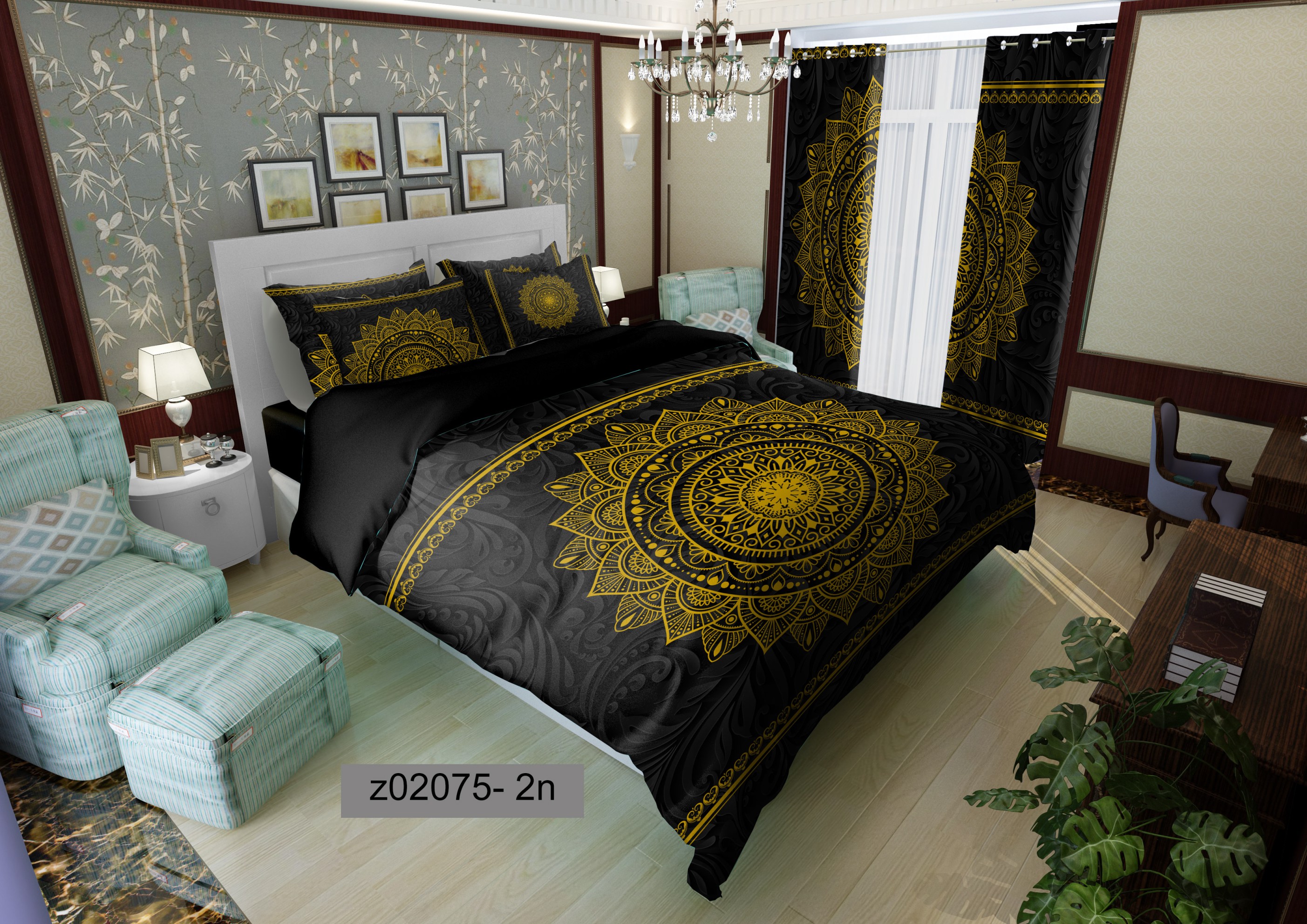 لحاف روتختی تنسل سه بعدی (3D) کالای خواب متین کد 2075