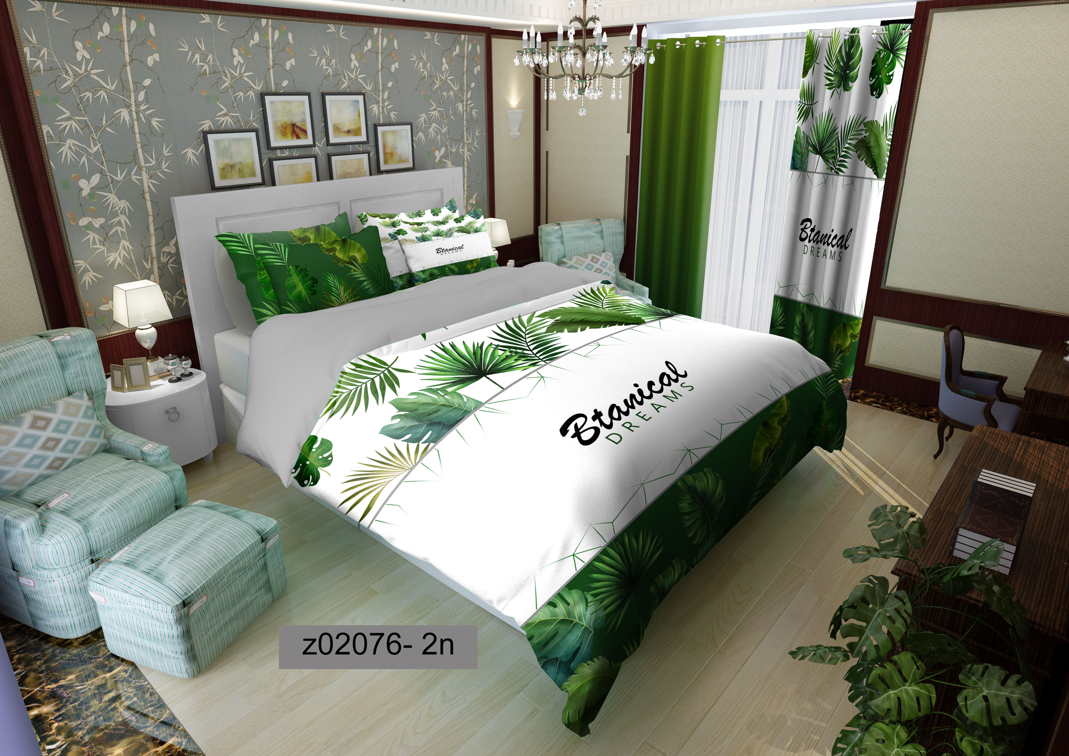 لحاف روتختی تنسل سه بعدی (3D) کالای خواب متین کد 2076