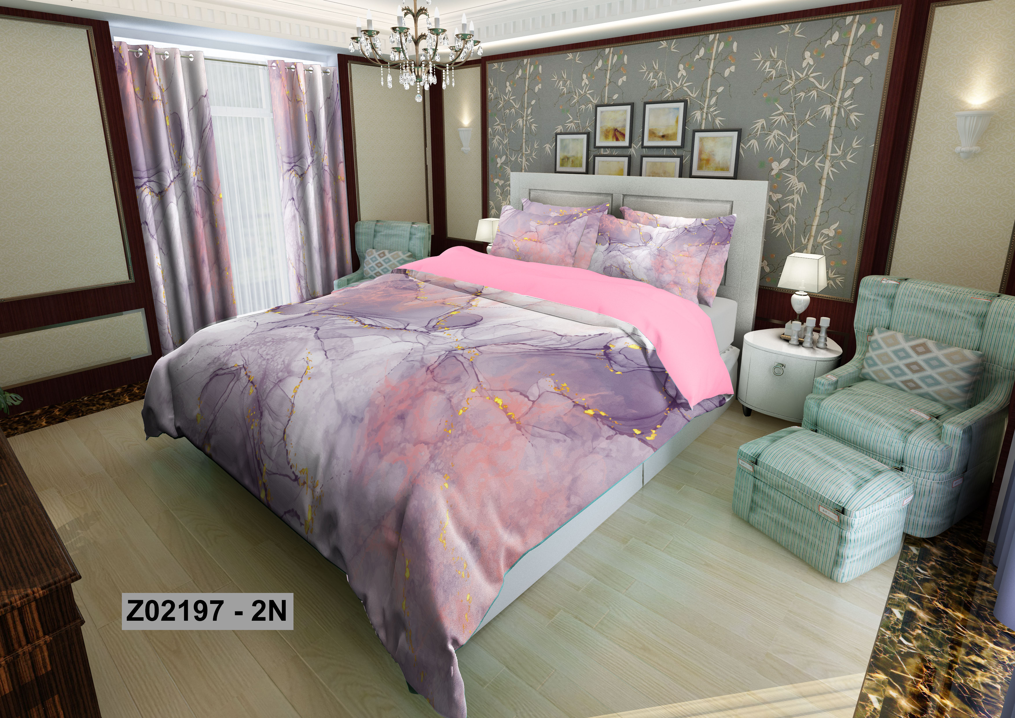 لحاف روتختی تنسل سه بعدی (3D) کالای خواب متین کد 2097