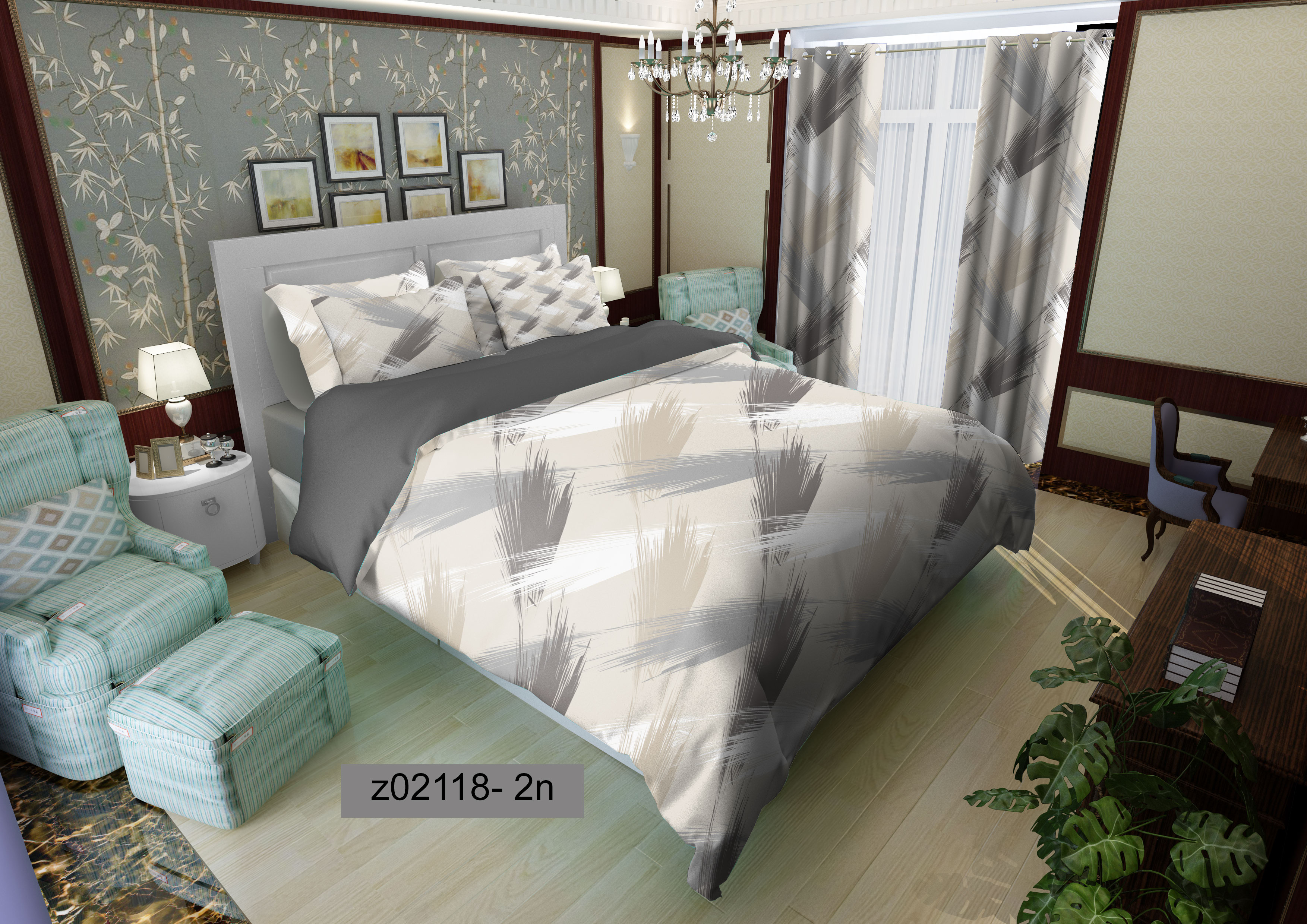 لحاف روتختی تنسل سه بعدی (3D) کالای خواب متین کد 2118