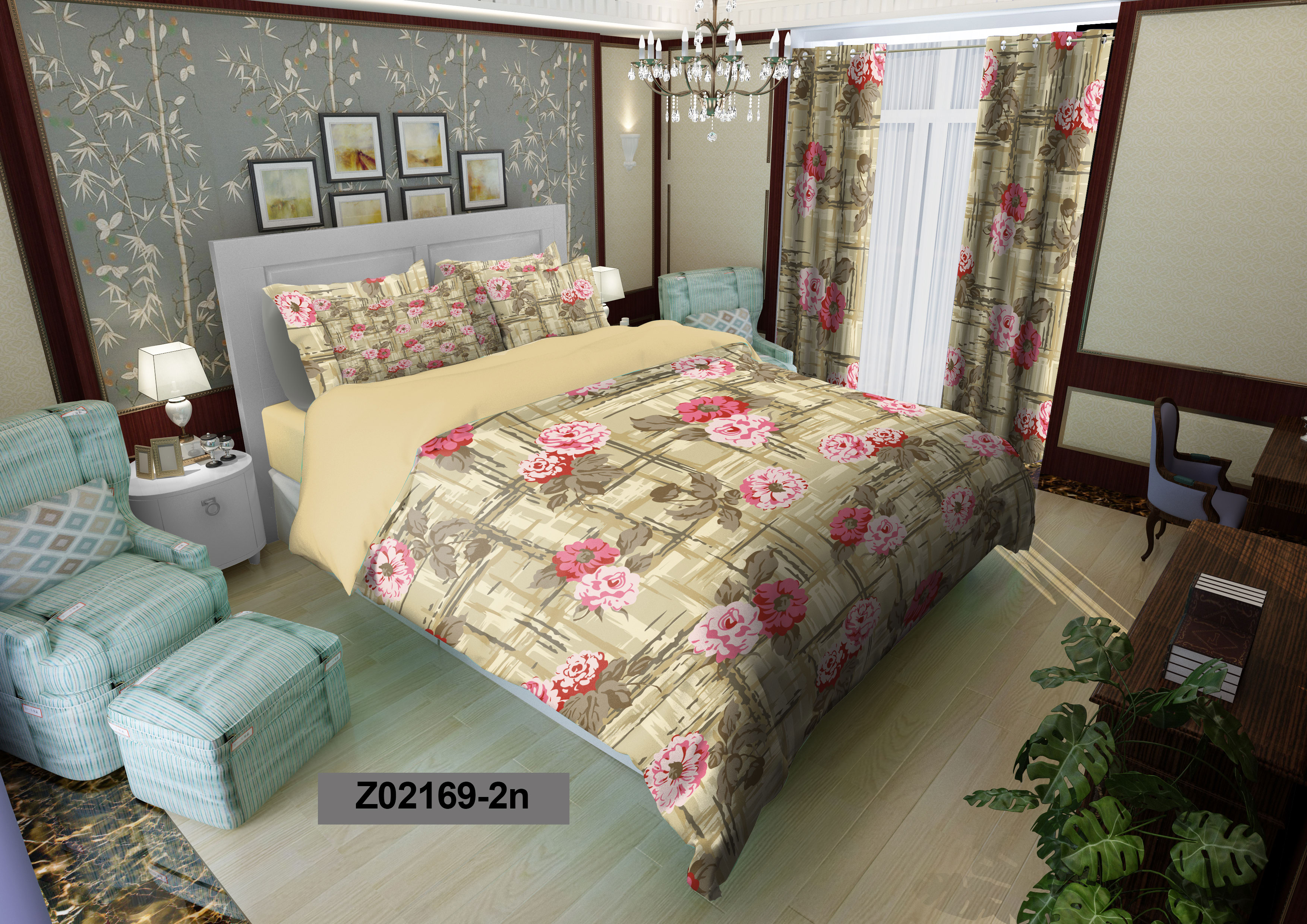 لحاف روتختی تنسل سه بعدی (3D) کالای خواب متین کد 2169