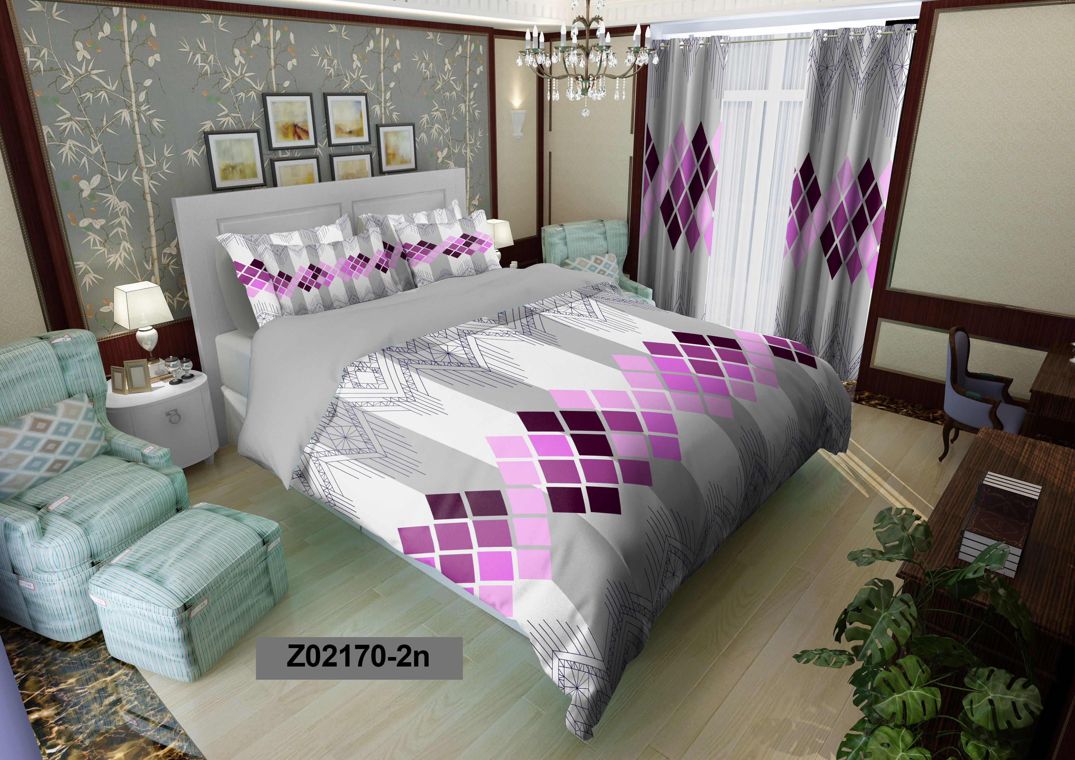 لحاف روتختی تنسل سه بعدی (3D) کالای خواب متین کد 2170