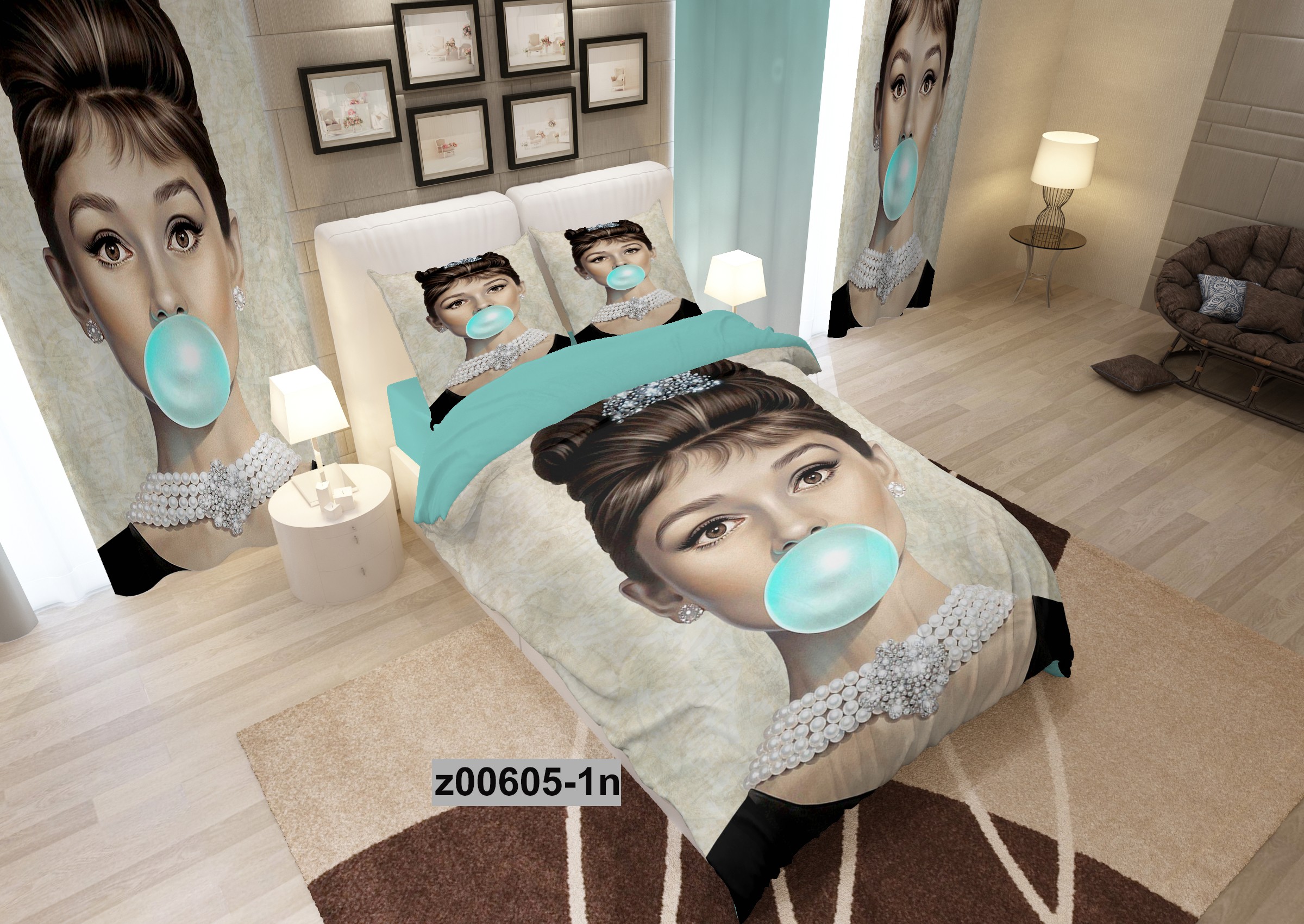 لحاف روتختی تنسل سه بعدی (3D) کالای خواب متین کد 605