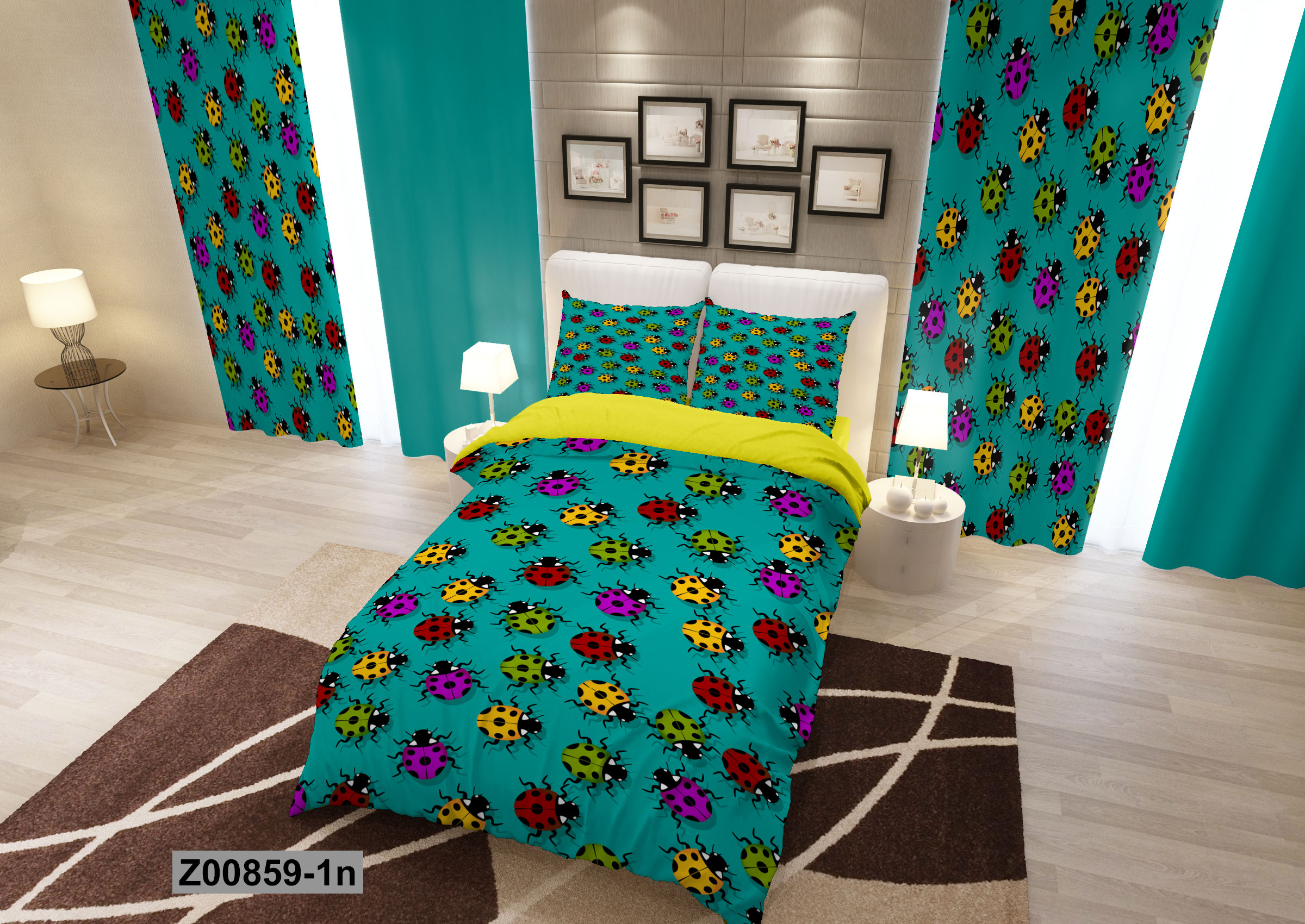 لحاف روتختی تنسل سه بعدی (3D) کالای خواب متین کد 859