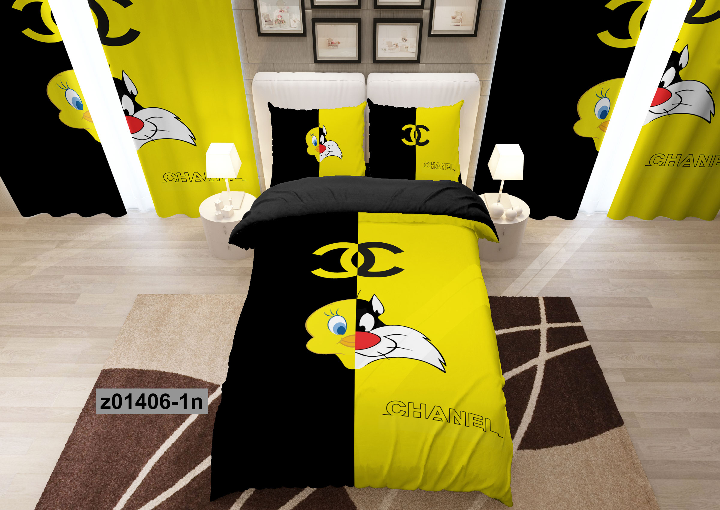 لحاف روتختی تنسل سه بعدی (3D) کالای خواب متین کد 1406
