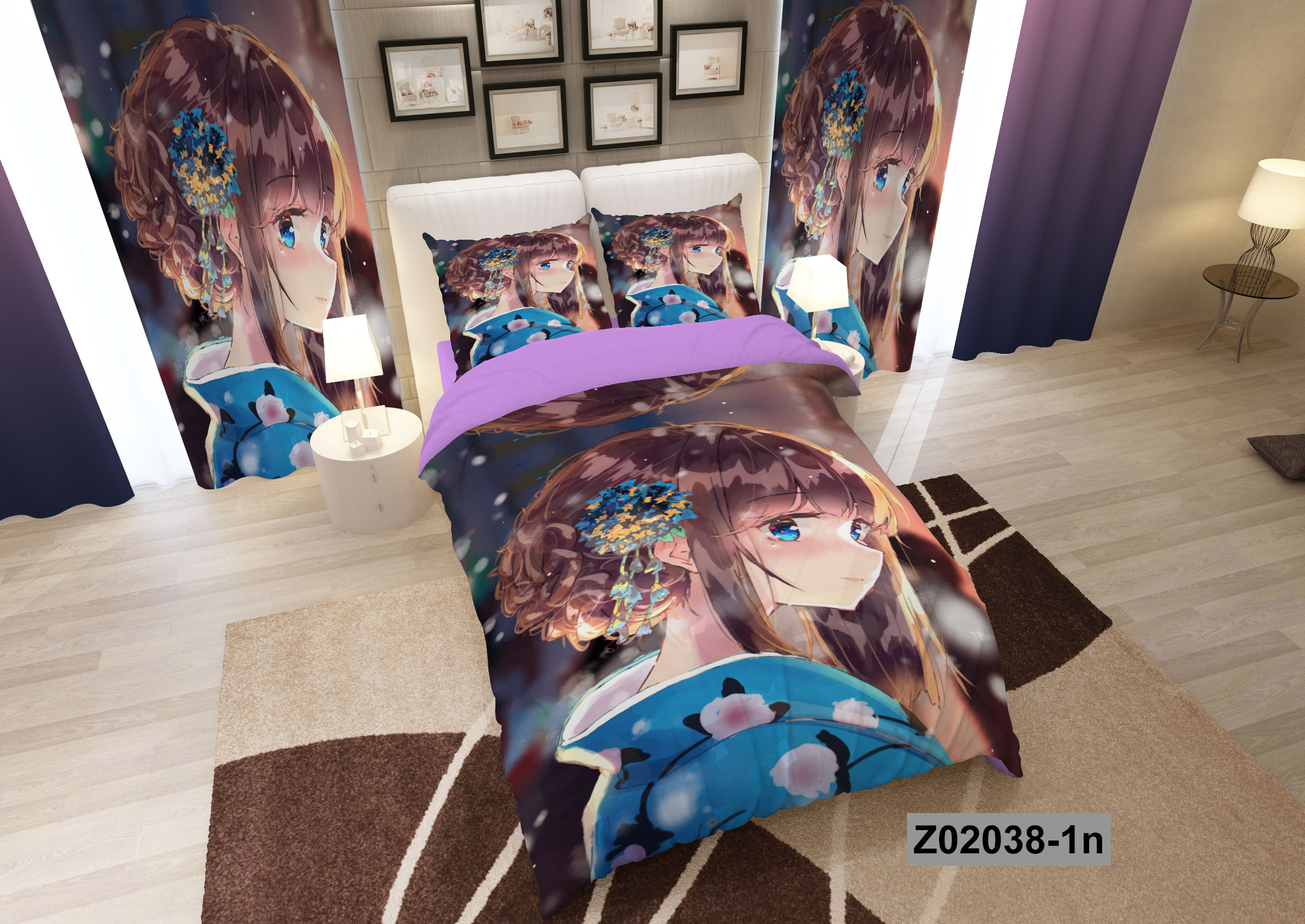 لحاف روتختی تنسل سه بعدی (3D) کالای خواب متین کد 2038