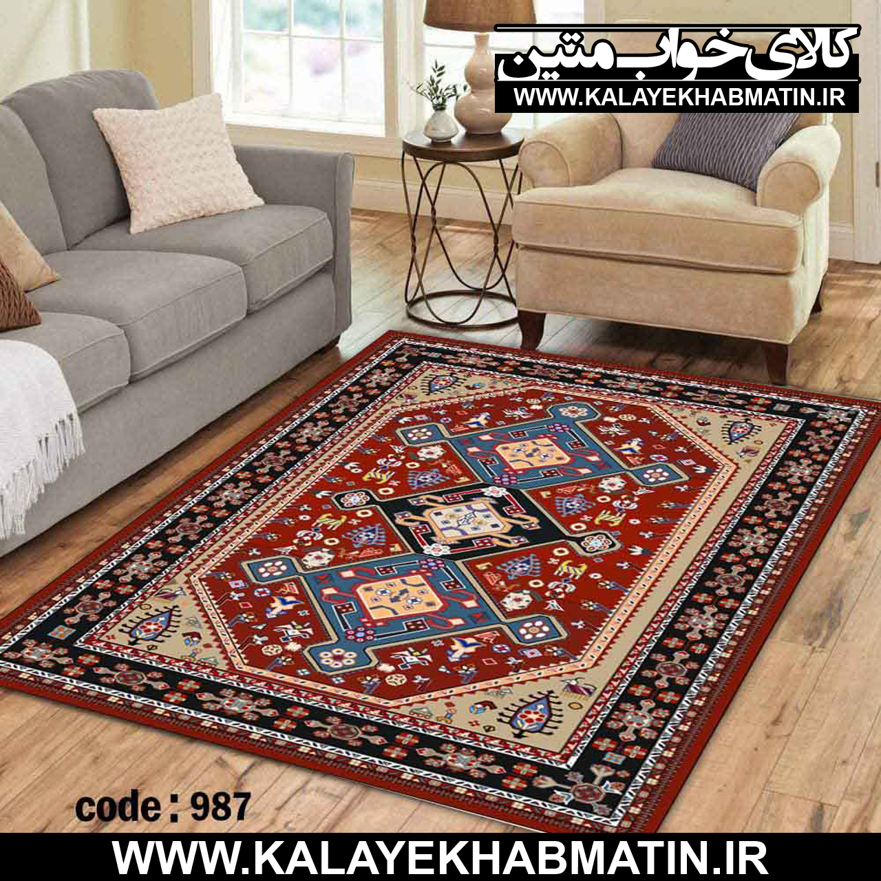 روفرشی کشدار (کاور فرش) کالای خواب متین کد ME 987